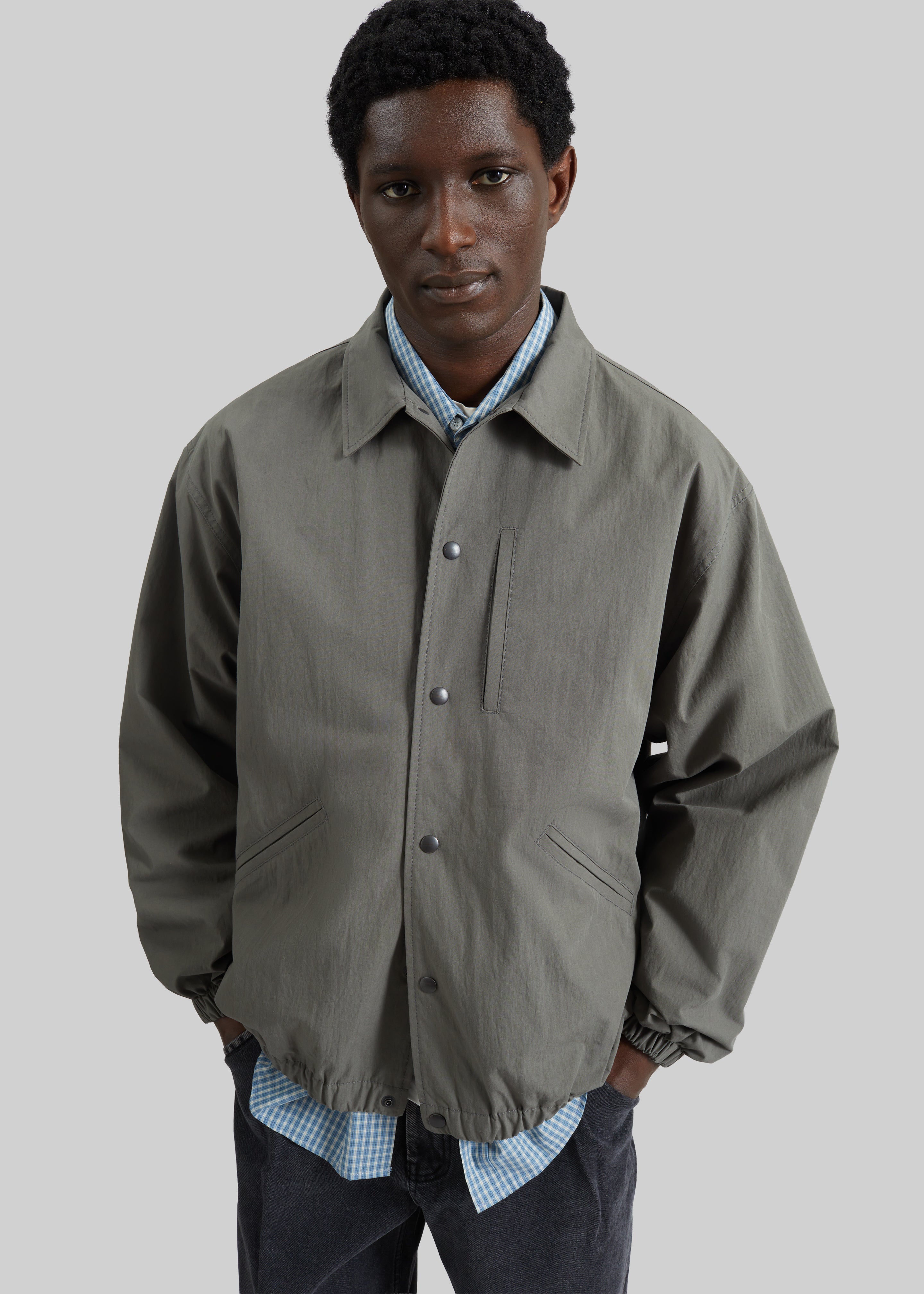 Andres Coach Jacket - Pale Olive - 4