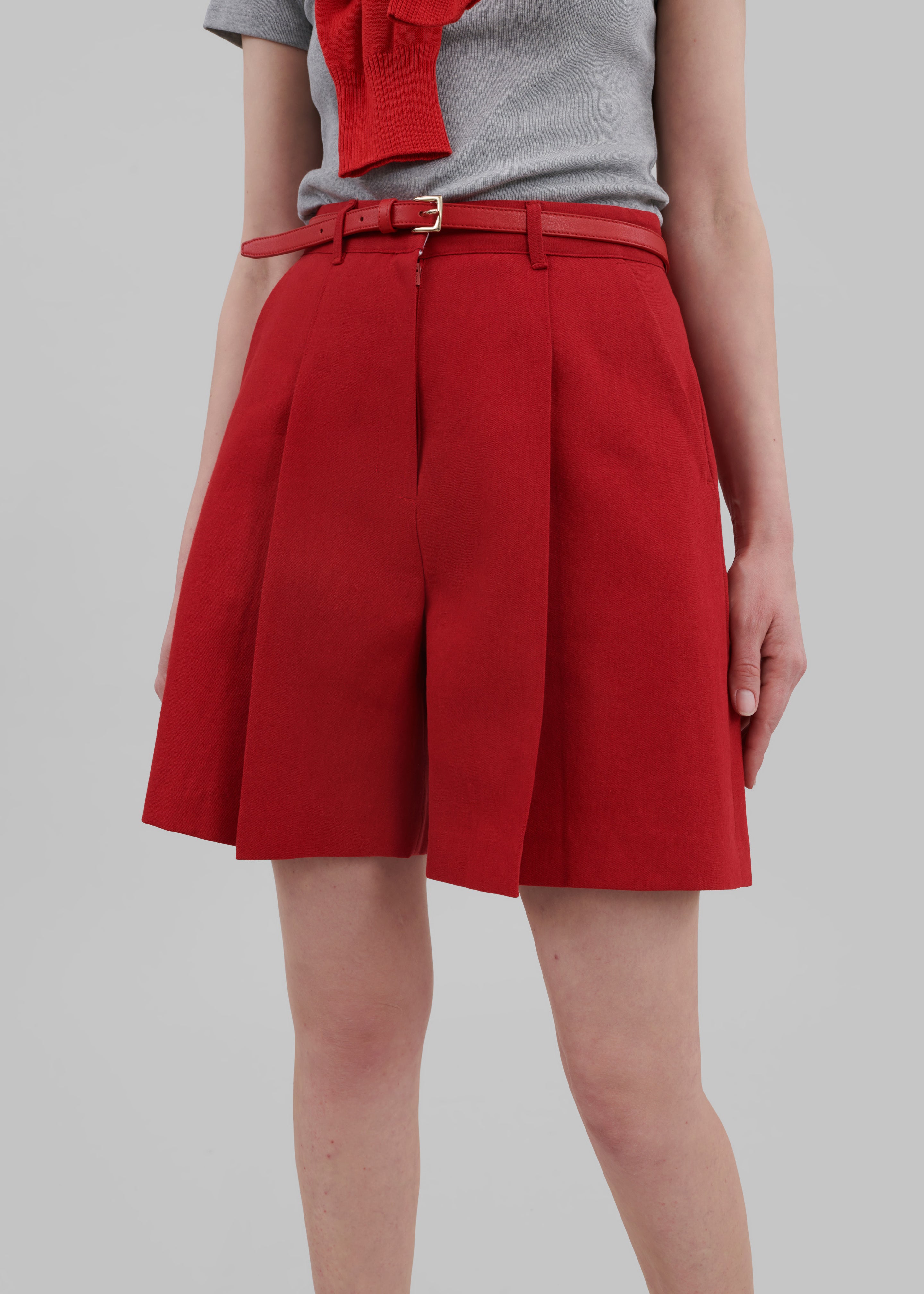 Angie Shorts - Red - 4