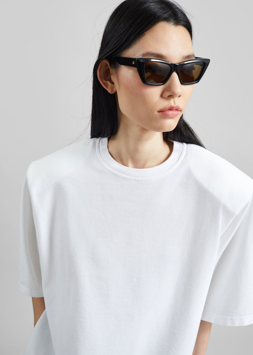 Anira Padded T-Shirt - White - 1