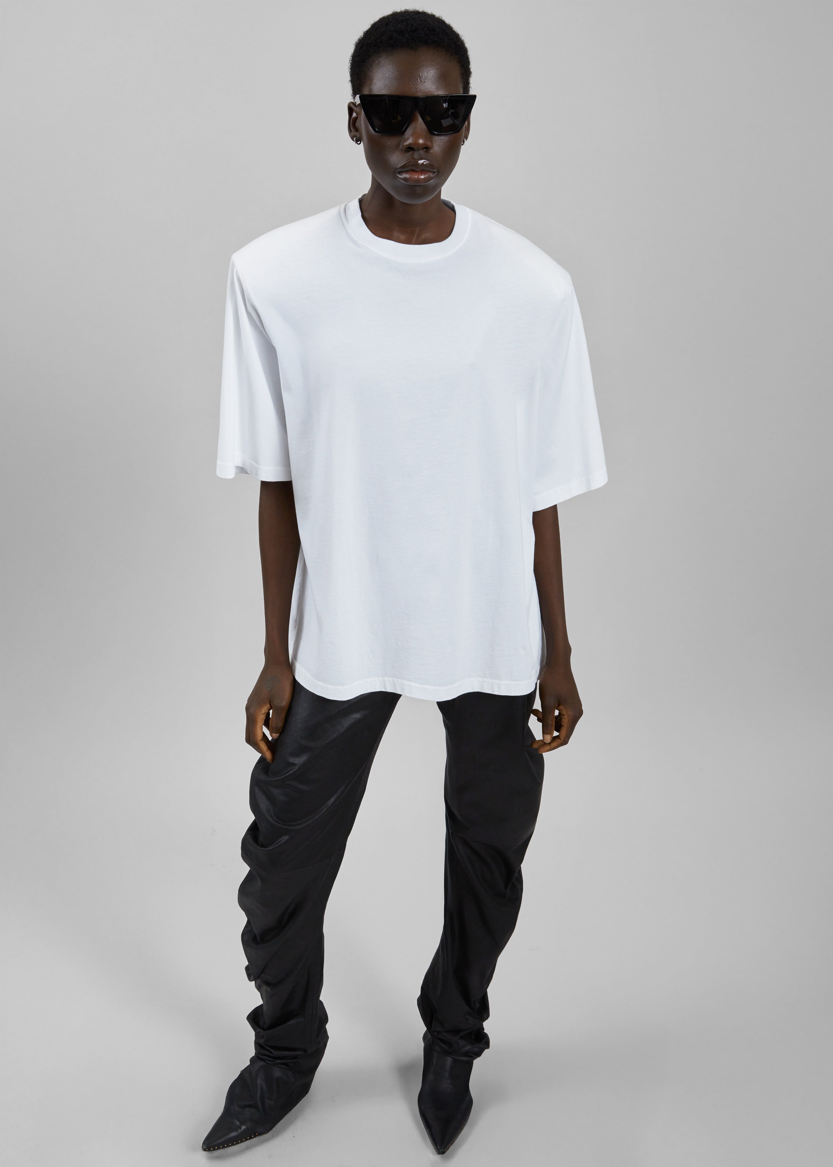 Anira Padded T-Shirt - White - 1