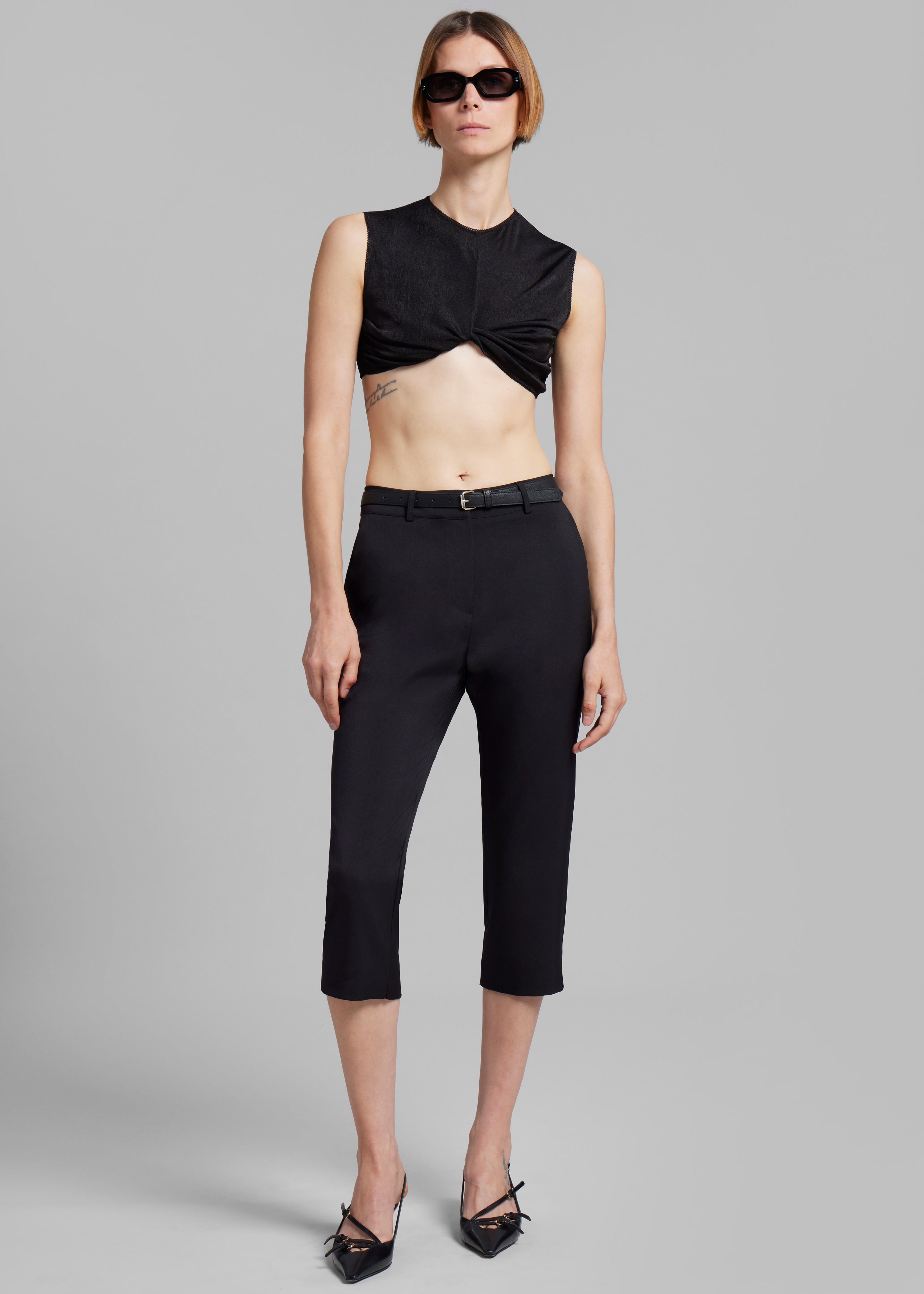 Anna October Eleanor Crop Top - Black - 2