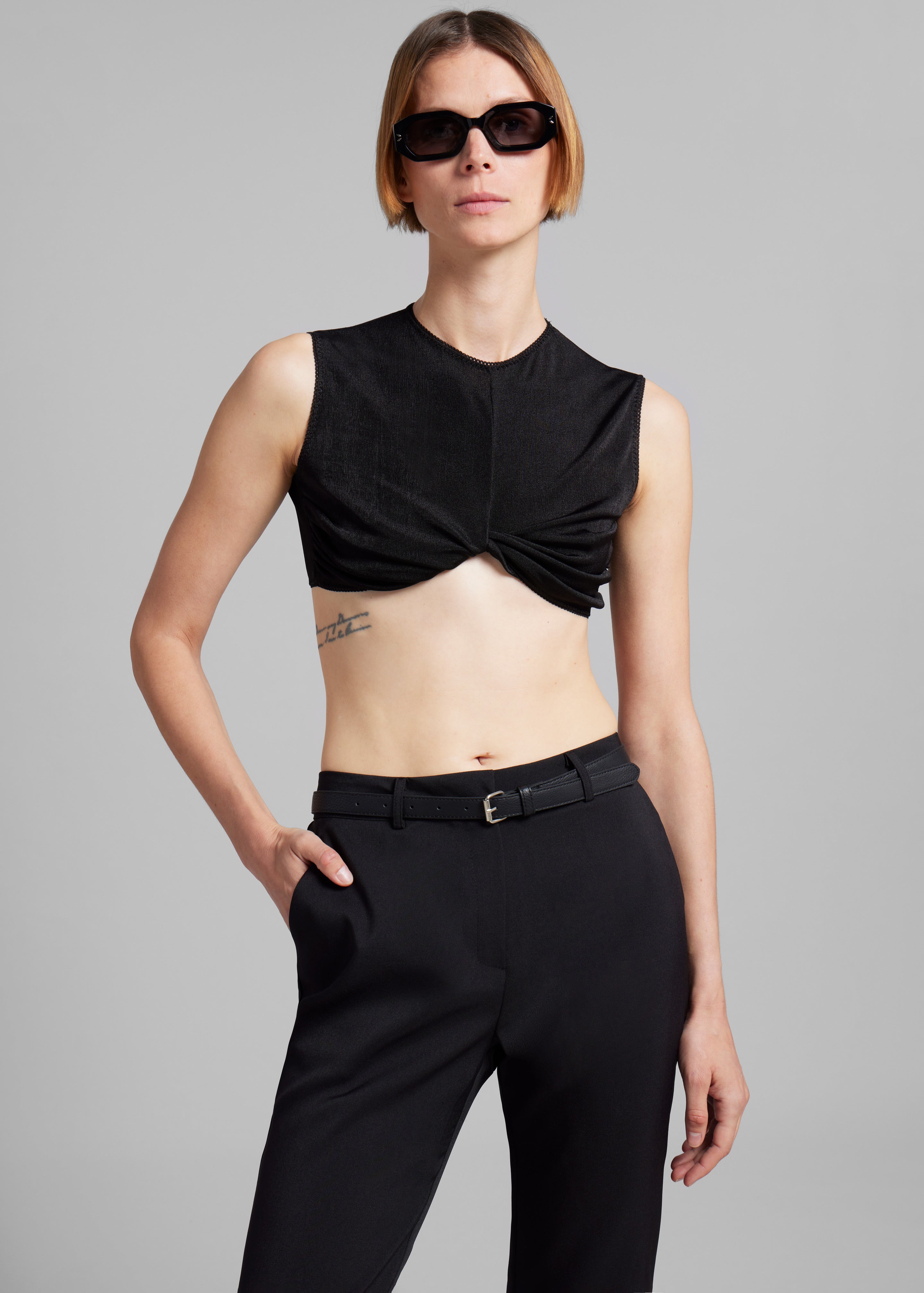 Anna October Eleanor Crop Top - Black - 3