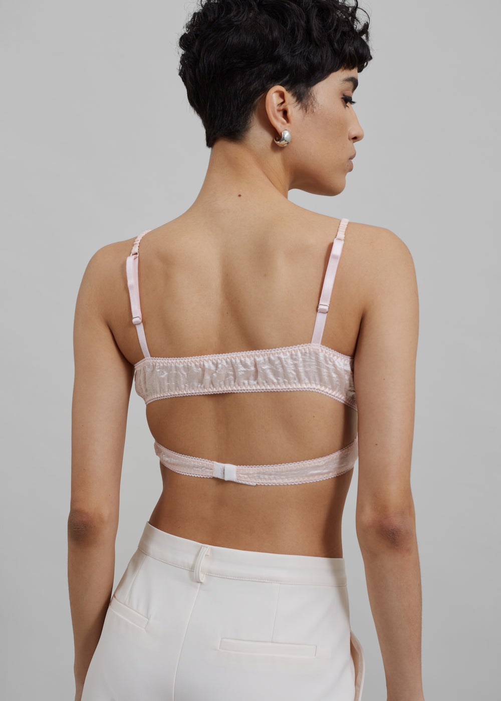 Anna October Lotus Crop Top - Light Pink - 1