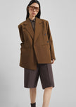 Antwerp Wrap Blazer - Brown