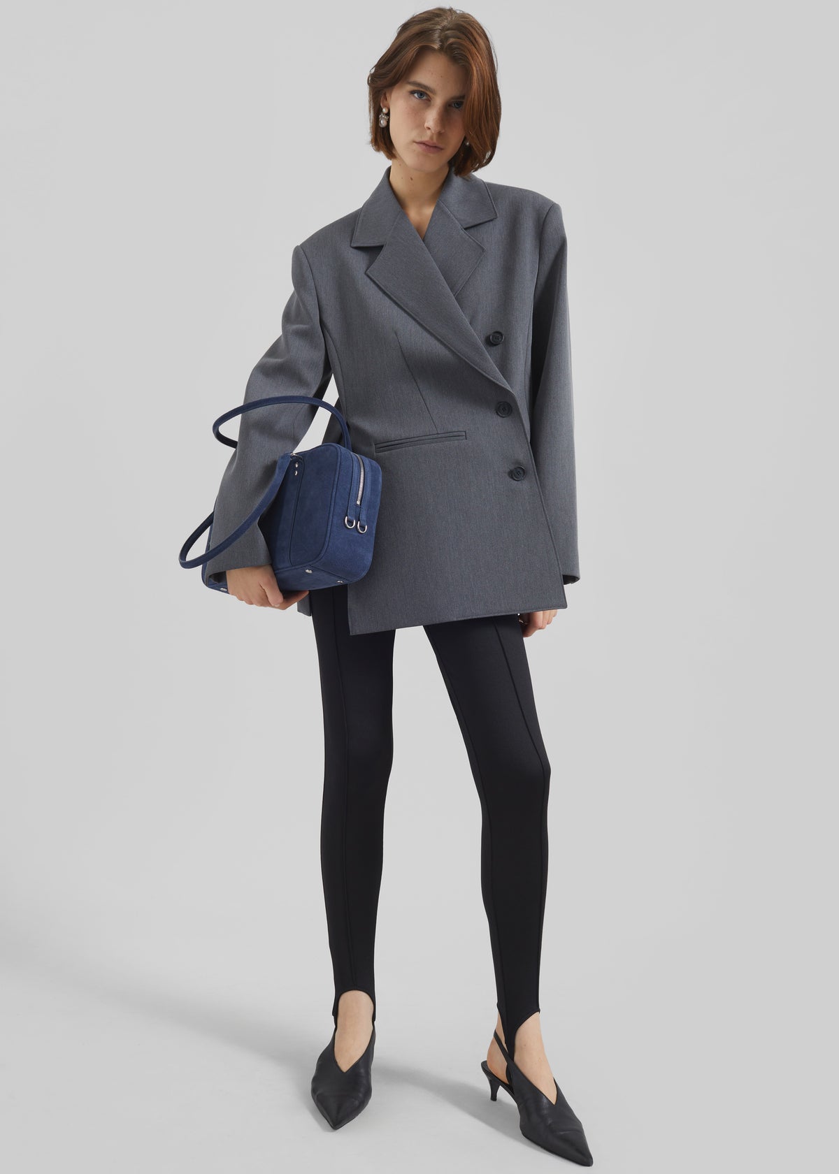 Antwerp Wrap Blazer - Grey - 5