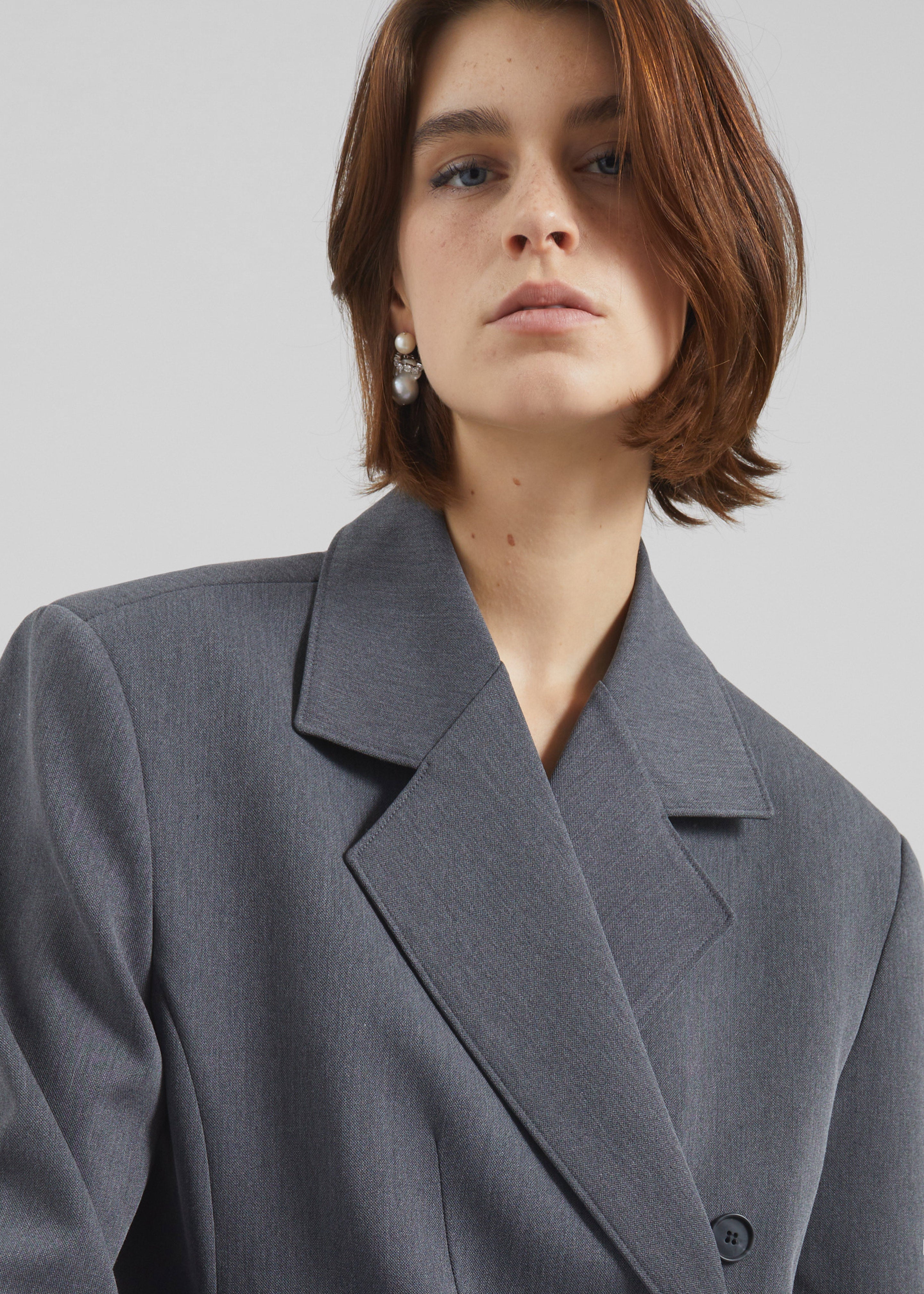 Antwerp Wrap Blazer - Grey - 3