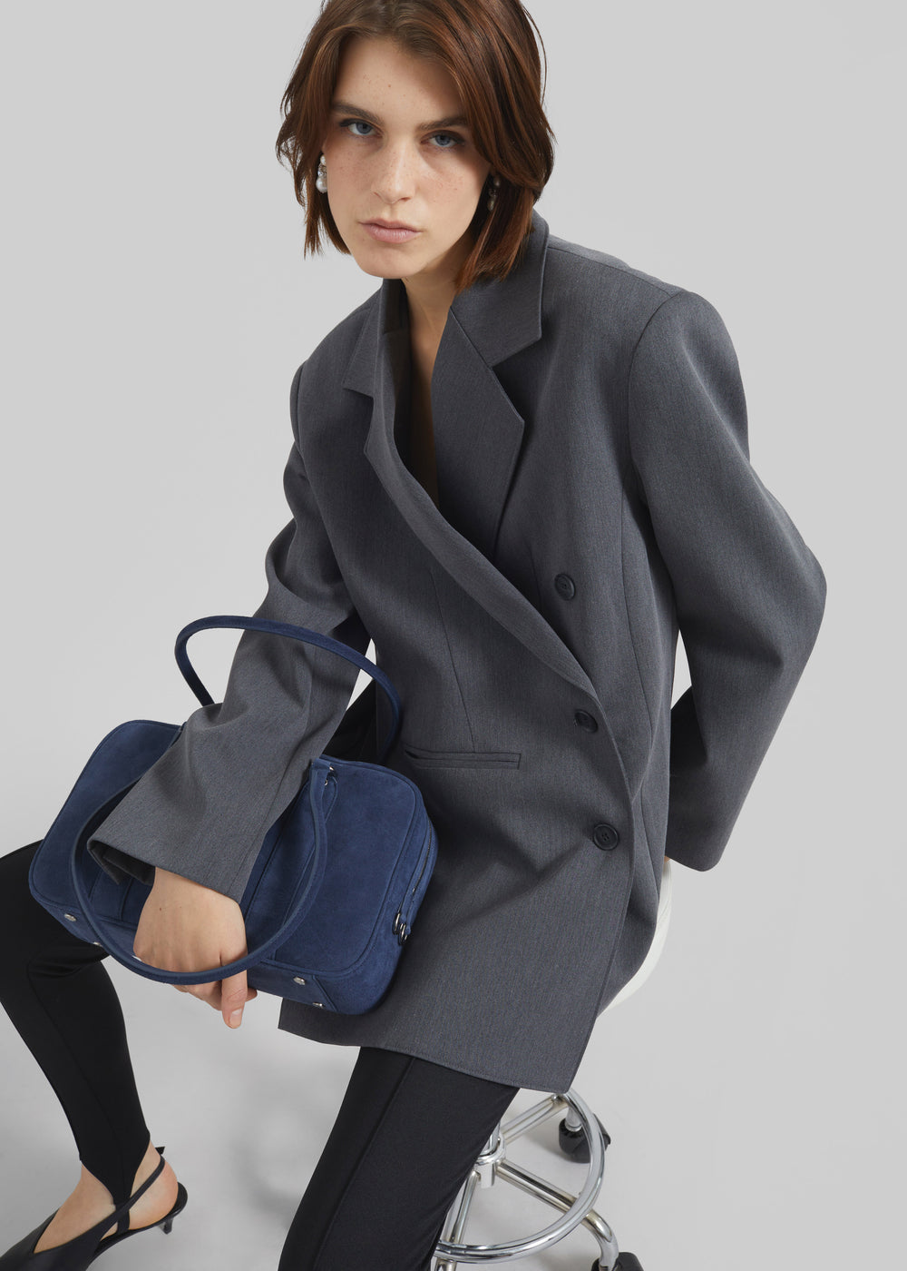 Antwerp Wrap Blazer - Grey