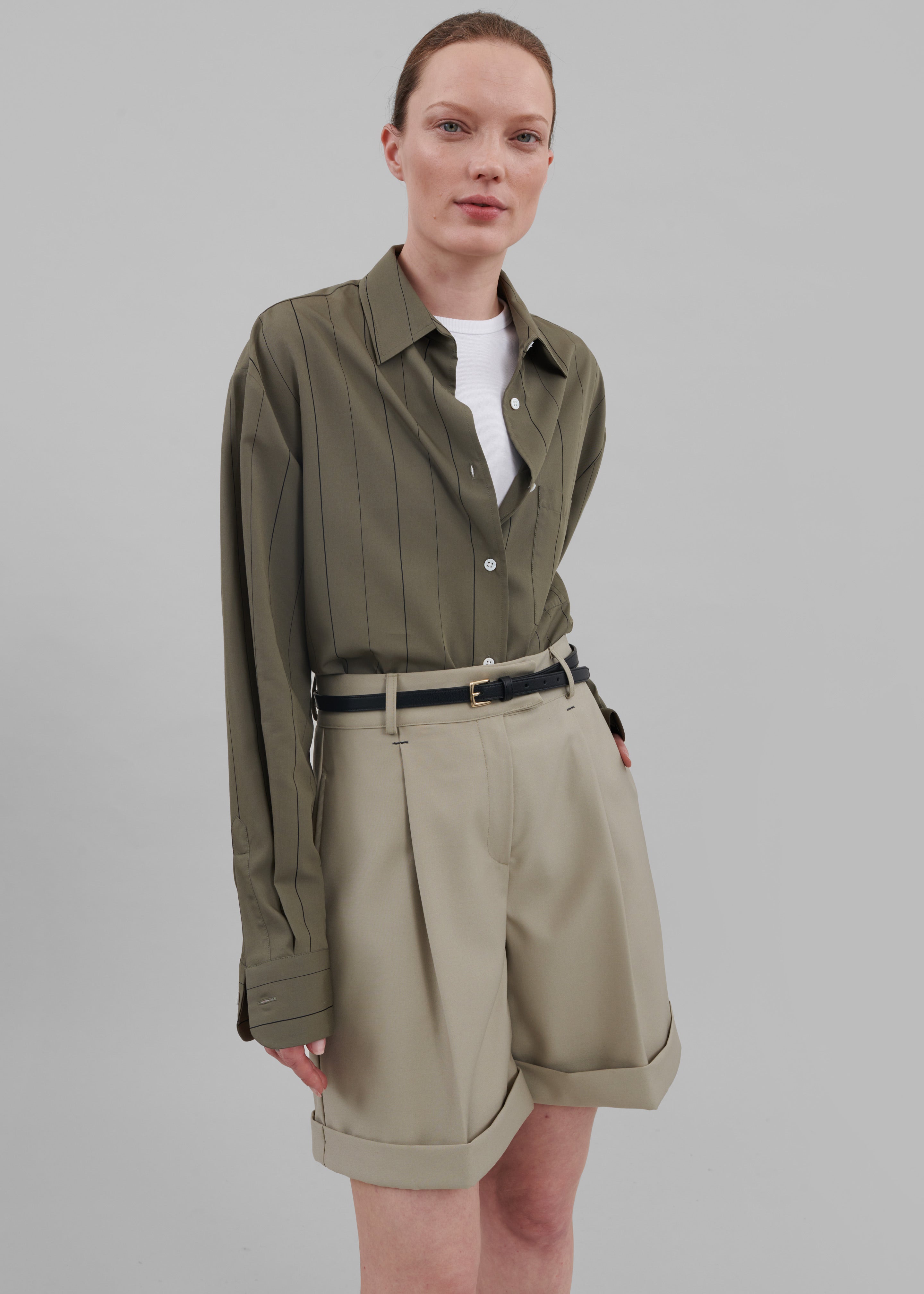 April Suit Shorts - Beige - 1