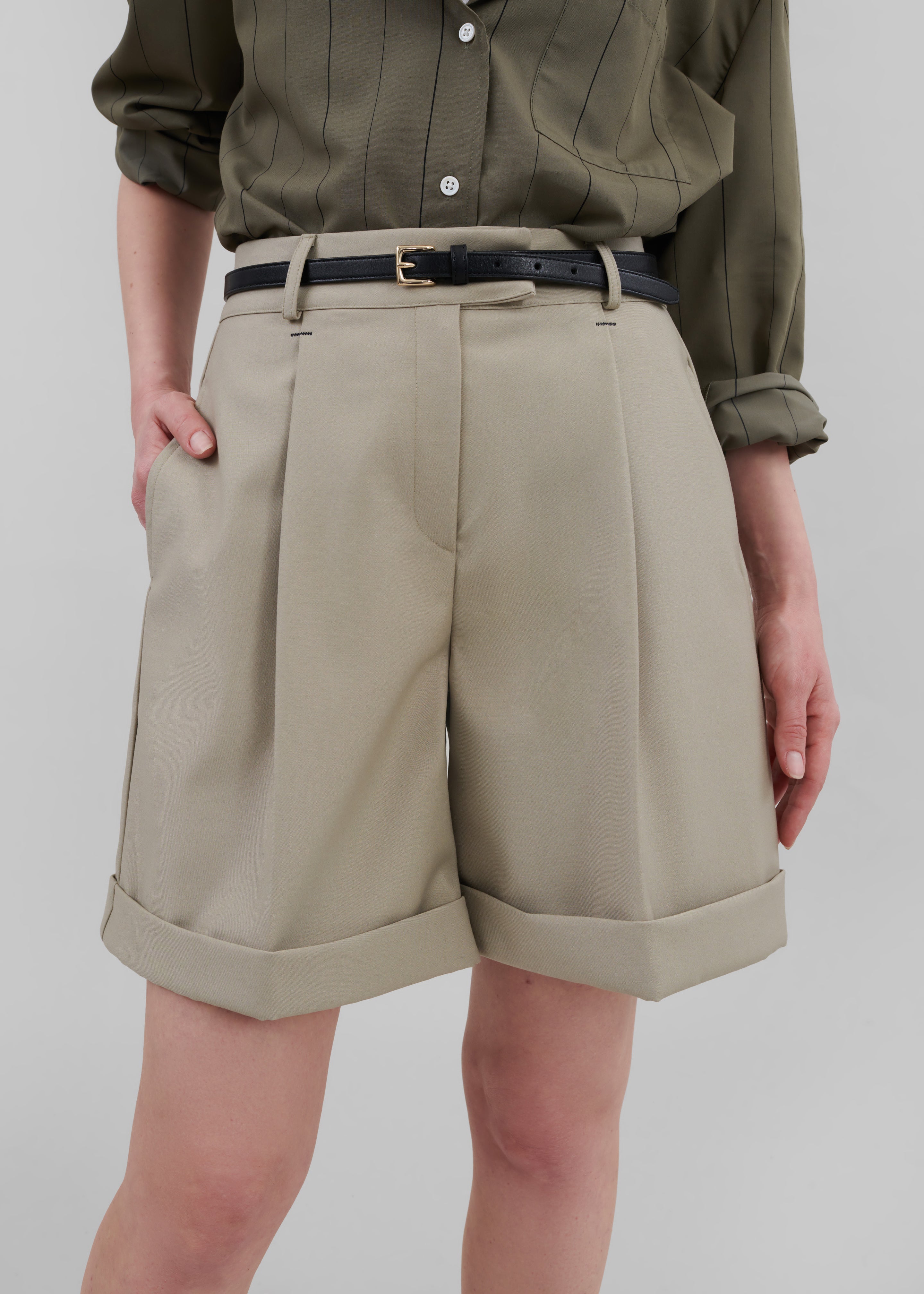 April Suit Shorts - Beige - 6