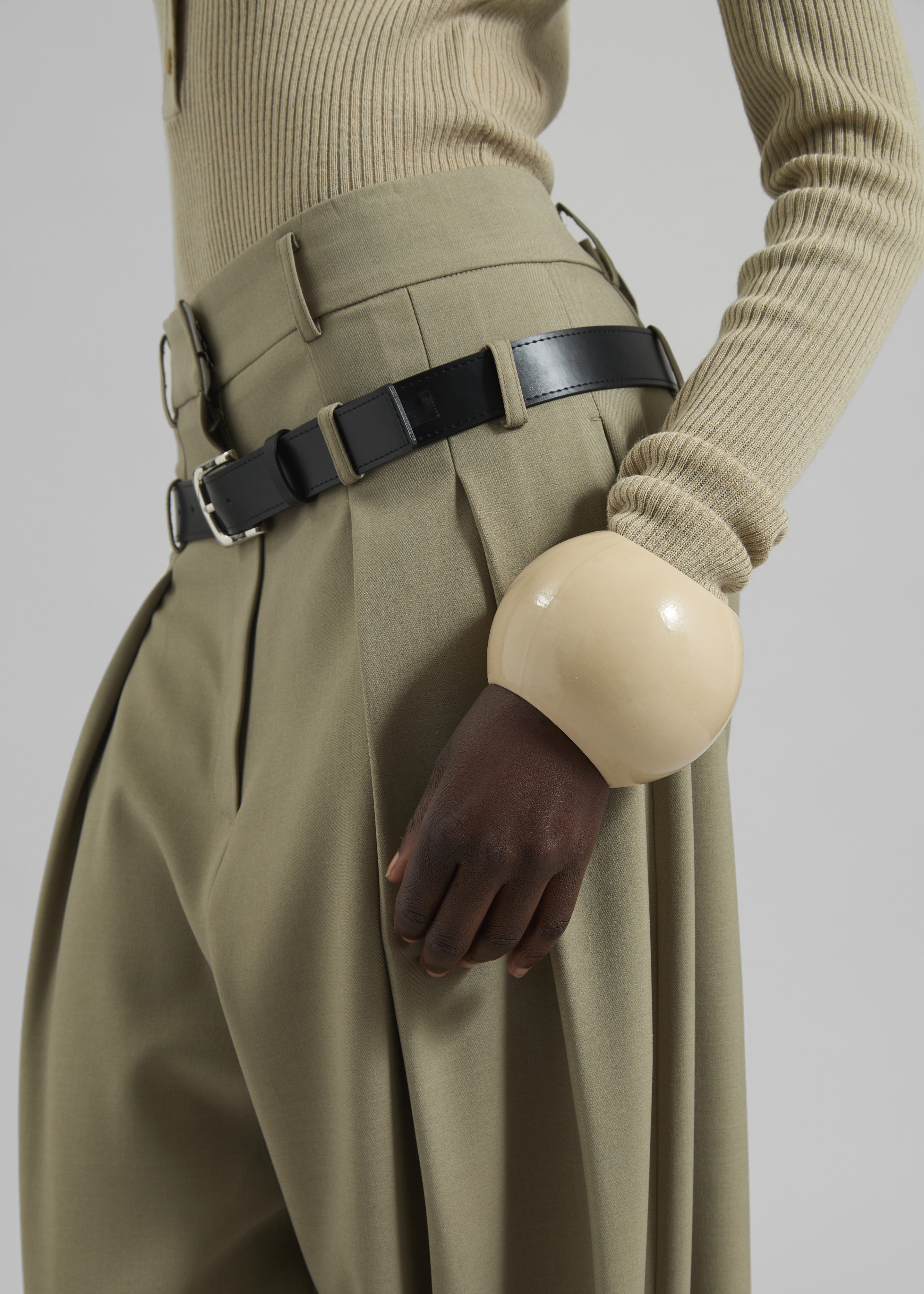 Arc Objects Exclamation Bangle - Khaki – The Frankie Shop