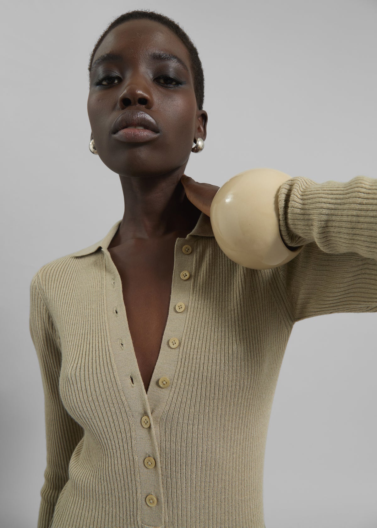 Arc Objects Exclamation Bangle - Khaki - 4