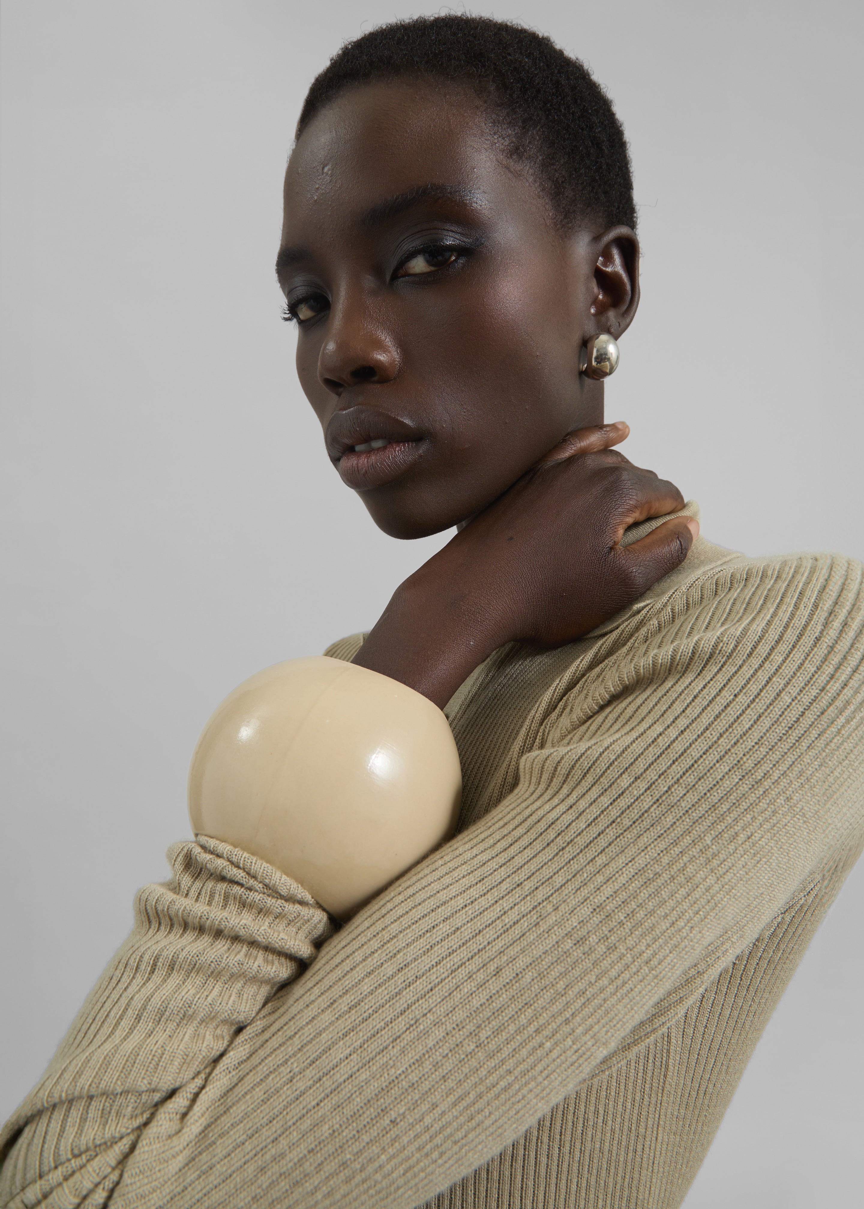 Arc Objects Exclamation Bangle - Khaki - 5