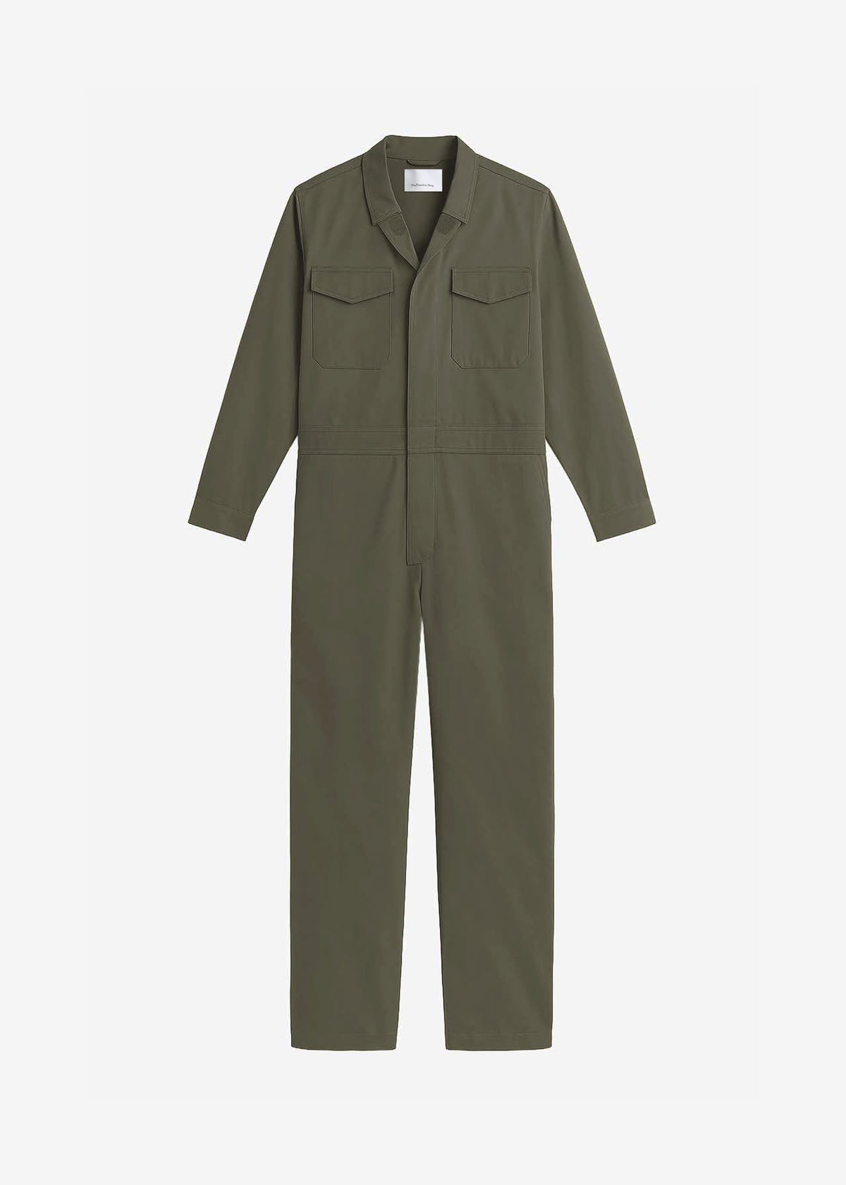 Ardea Cotton Utility Jumpsuit - Dark Olive - 7