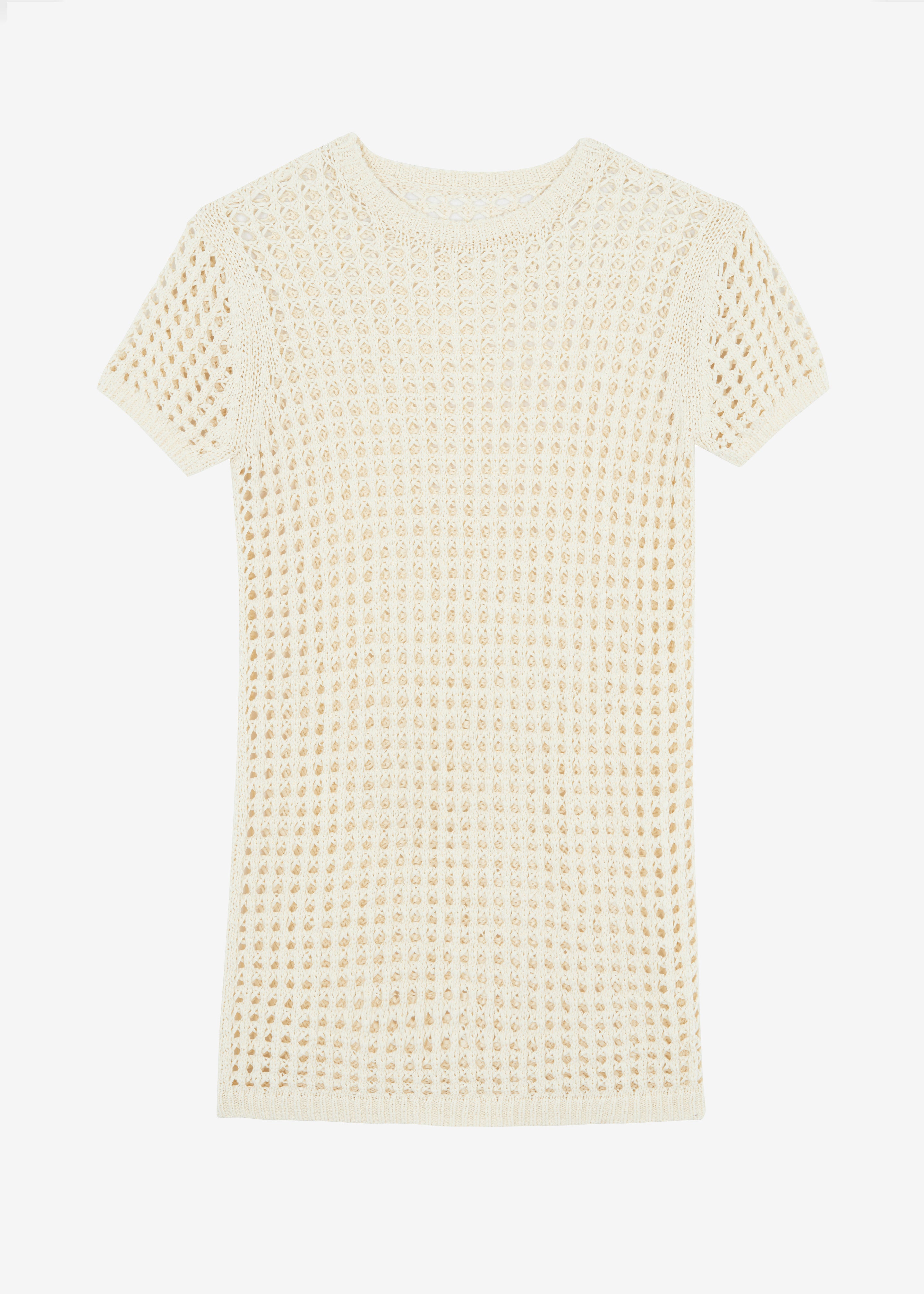 Ari Knit Mini Dress - Cream - 9