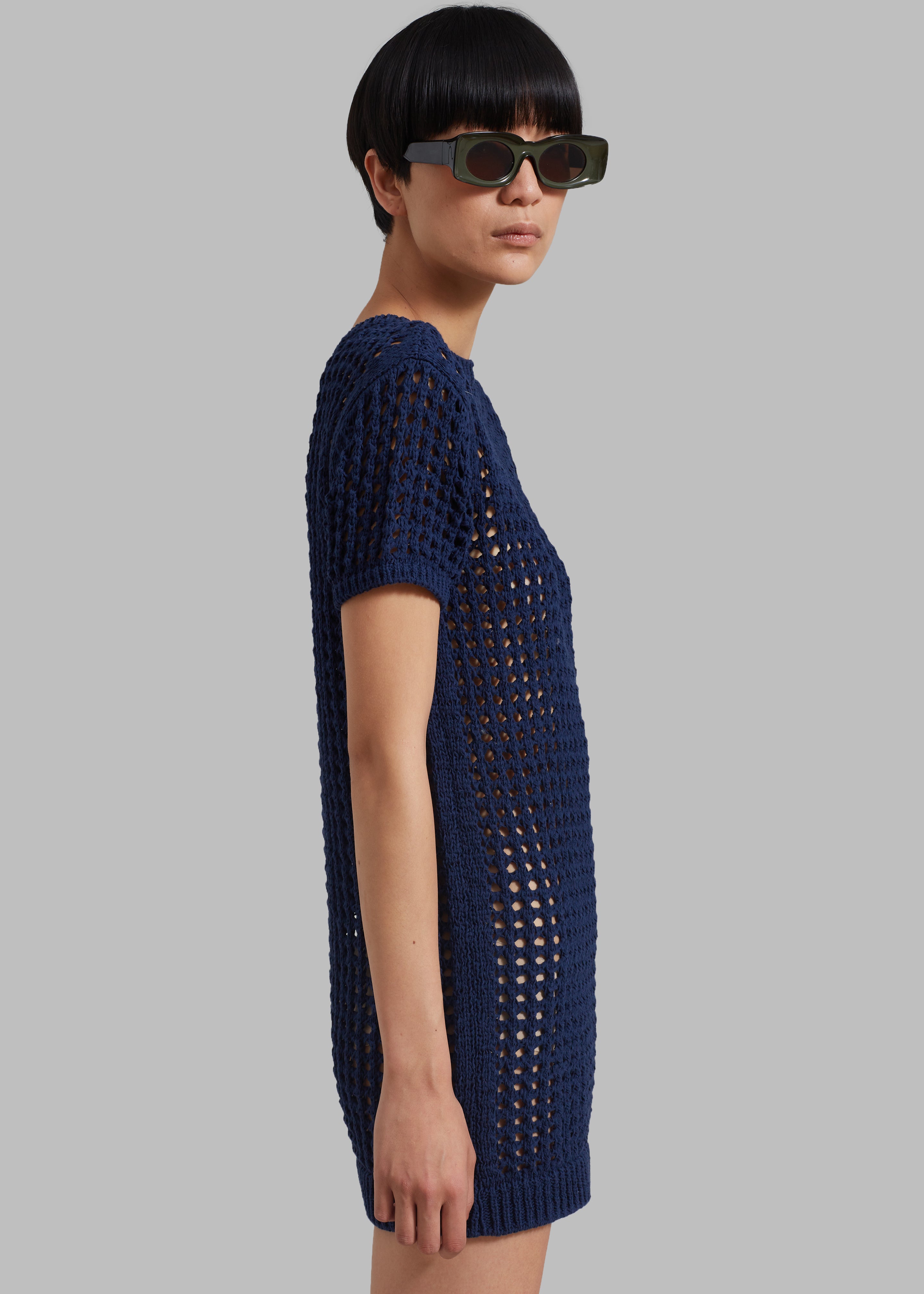 Ari Knit Mini Dress - Navy - 8