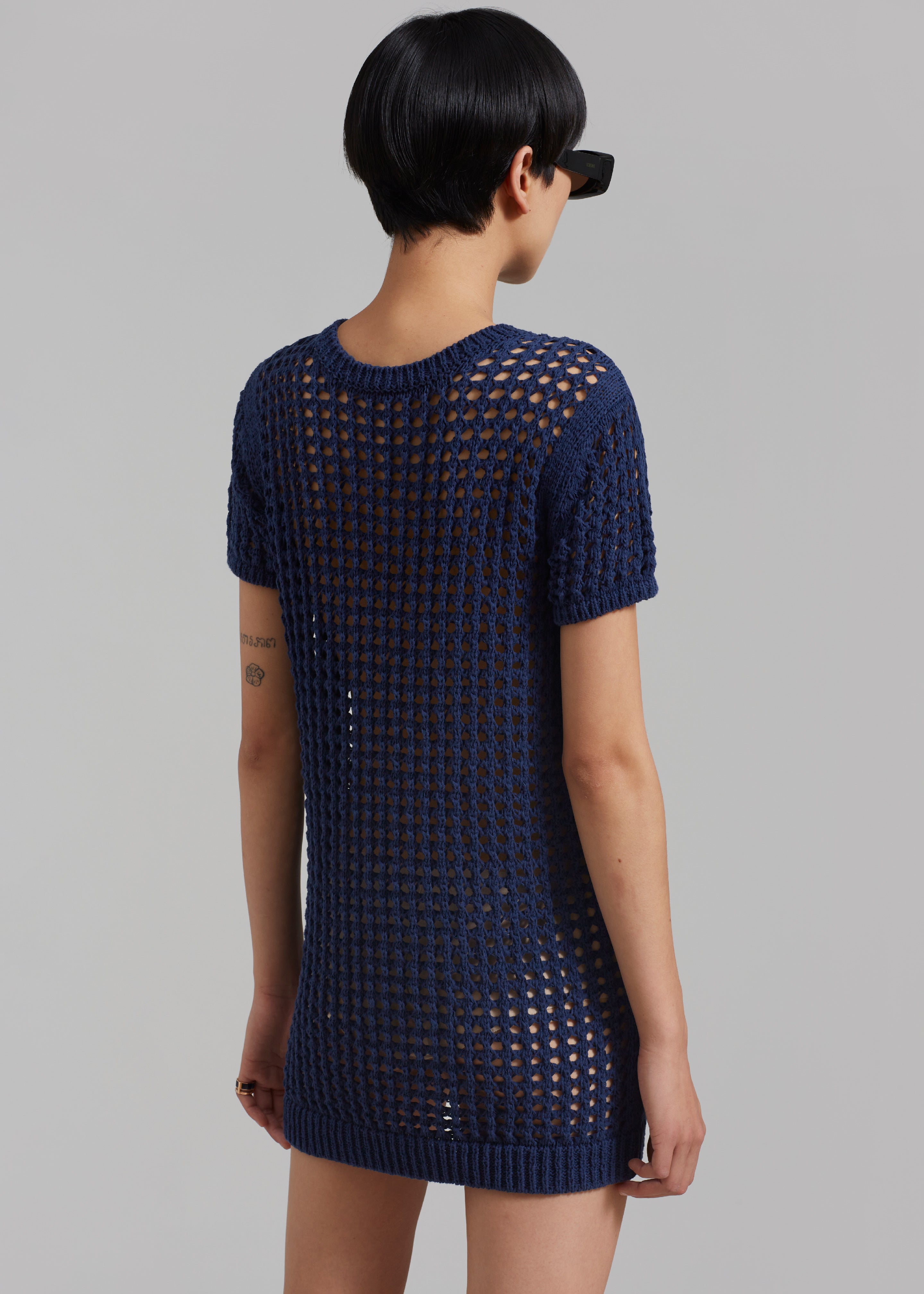 Ari Knit Mini Dress - Navy