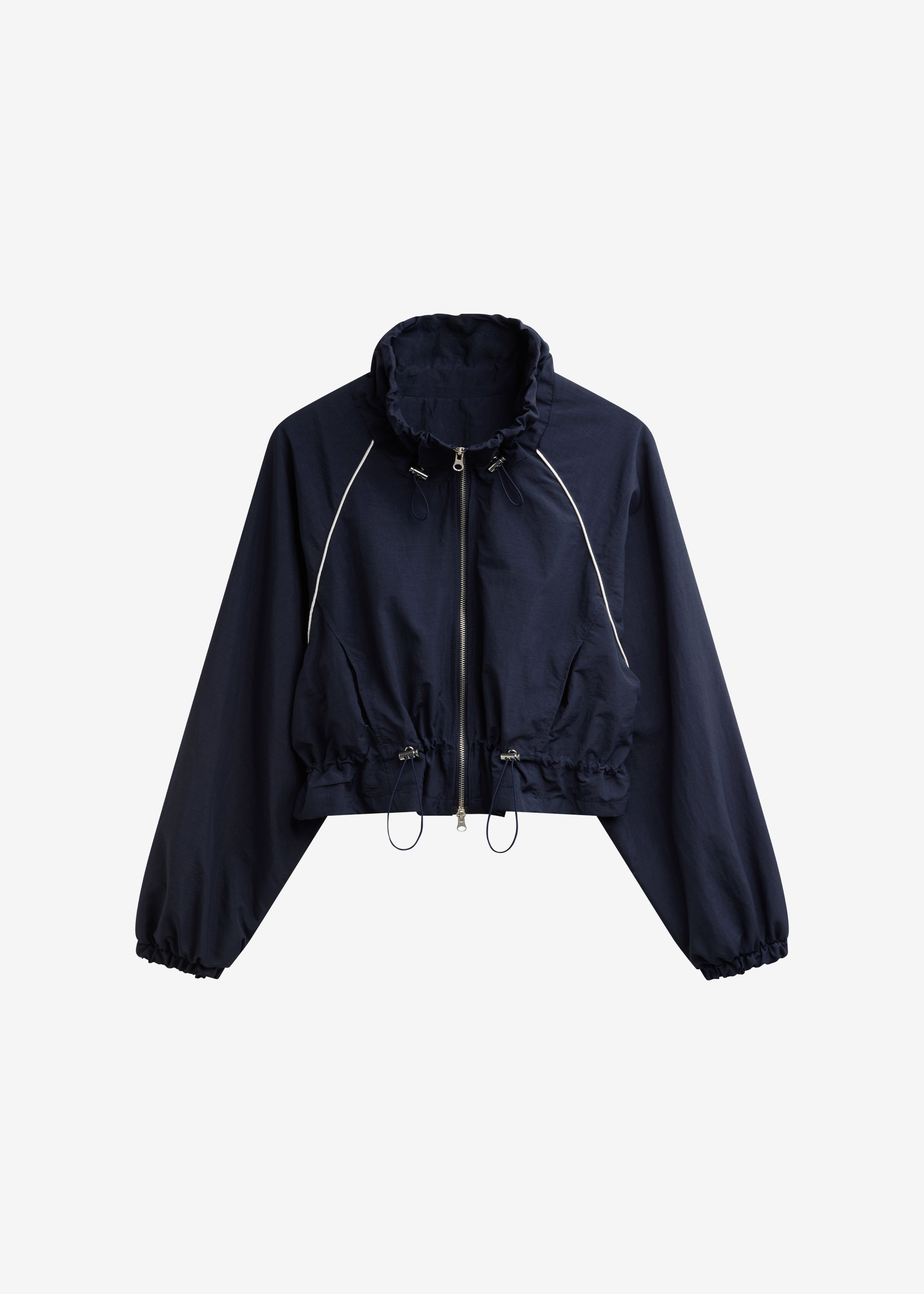 Arizona Drawstring Track Jacket - Navy - 7