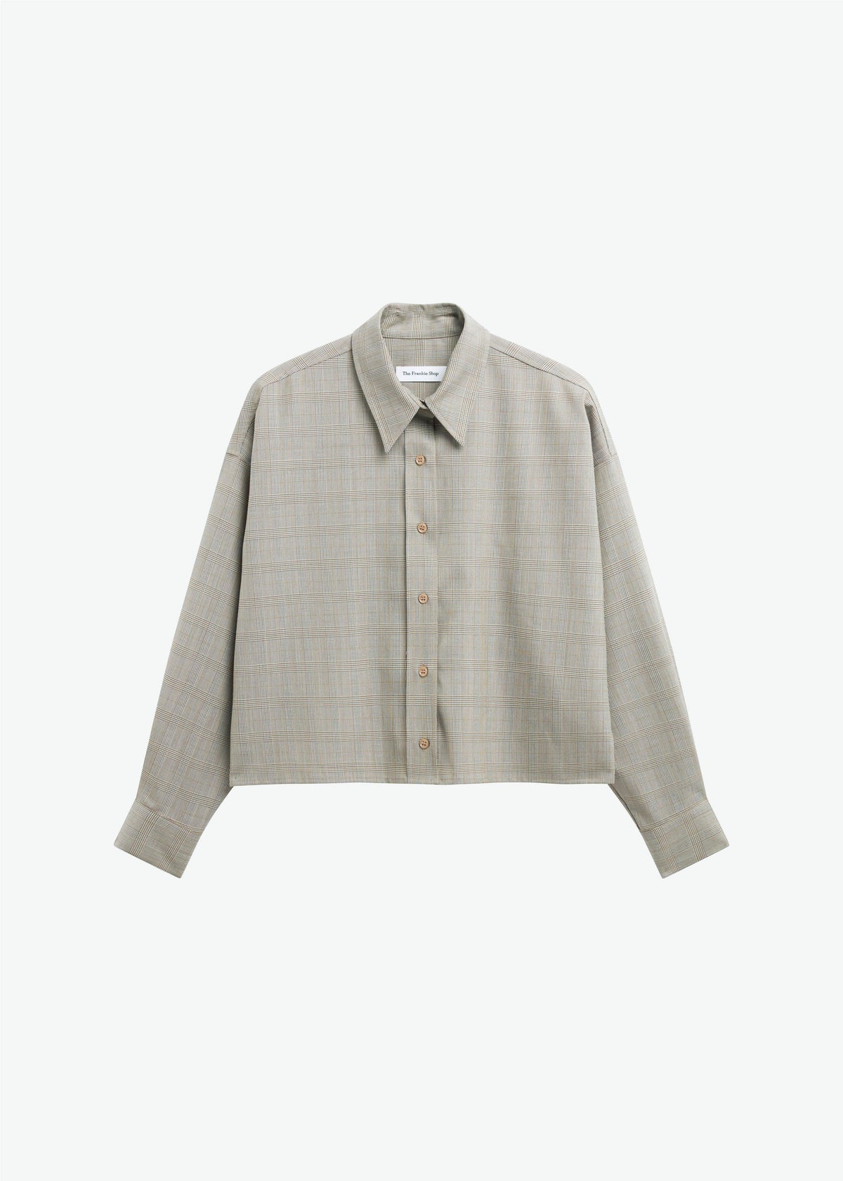 Arlen Boxy Shirt - Beige Glen Plaid - 8