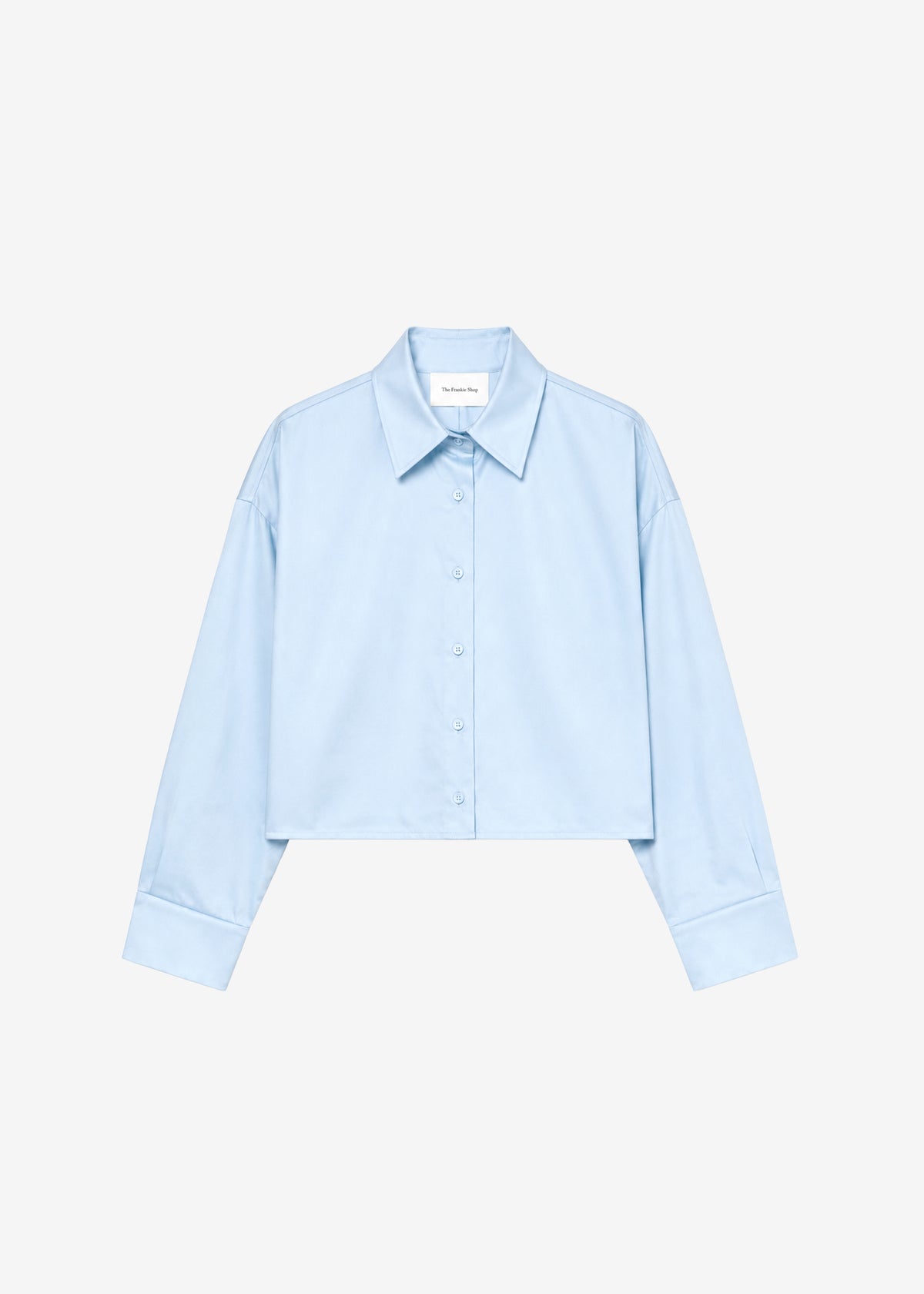 Arlen Cotton Boxy Shirt - Light Blue - 8