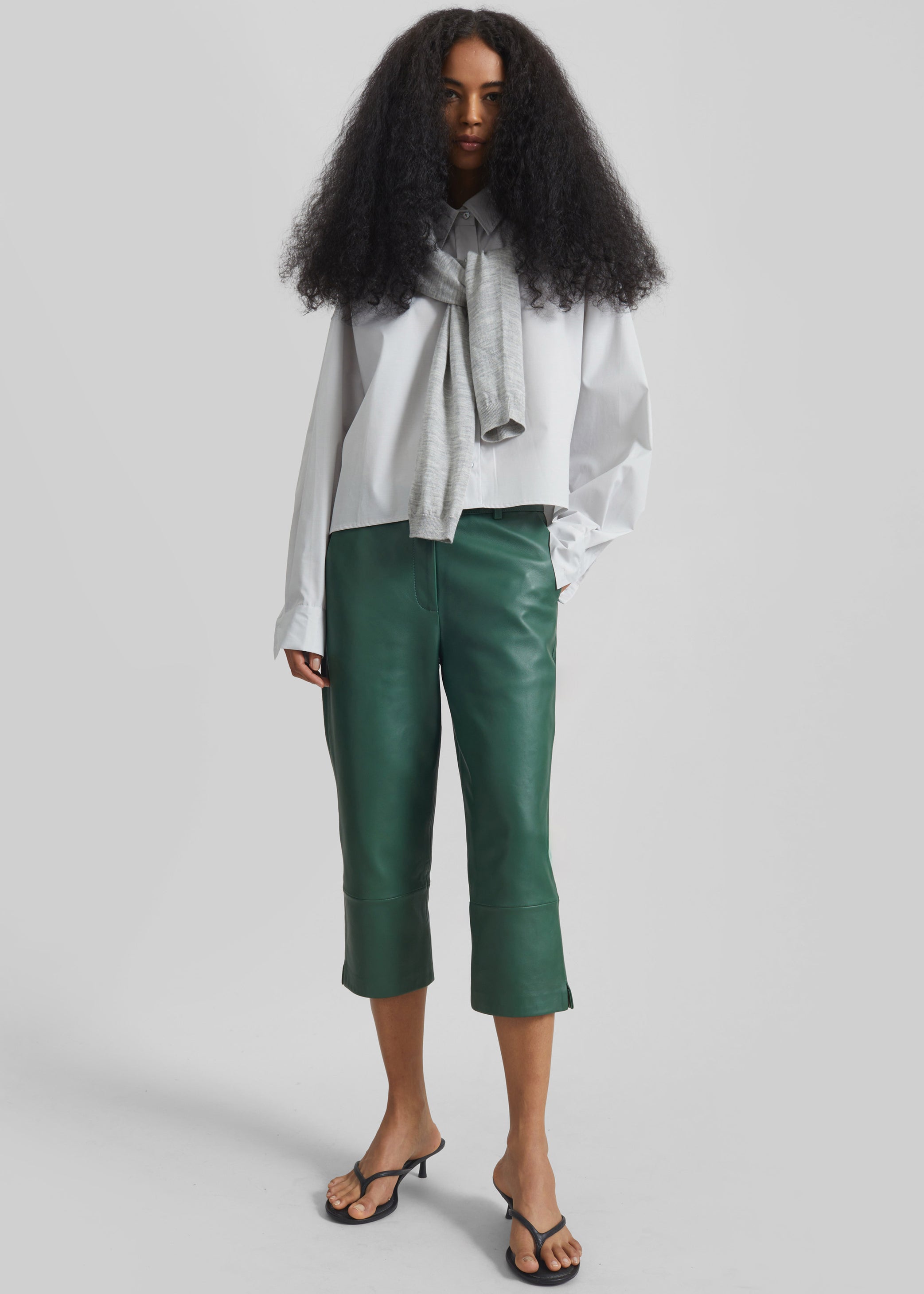 Shop the look image for Arlen Cotton Boxy Shirt - White