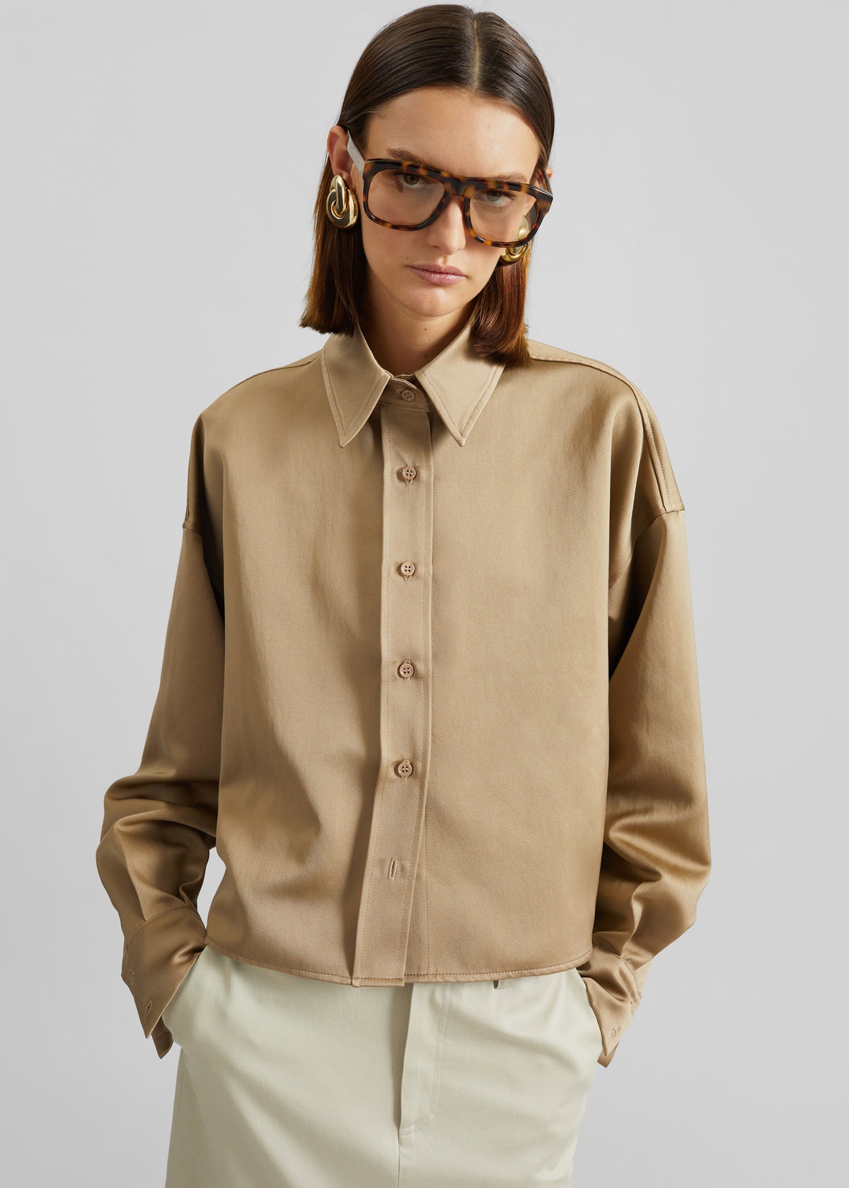 Sancey Cargo Pocket Shirt - Olive – The Frankie Shop