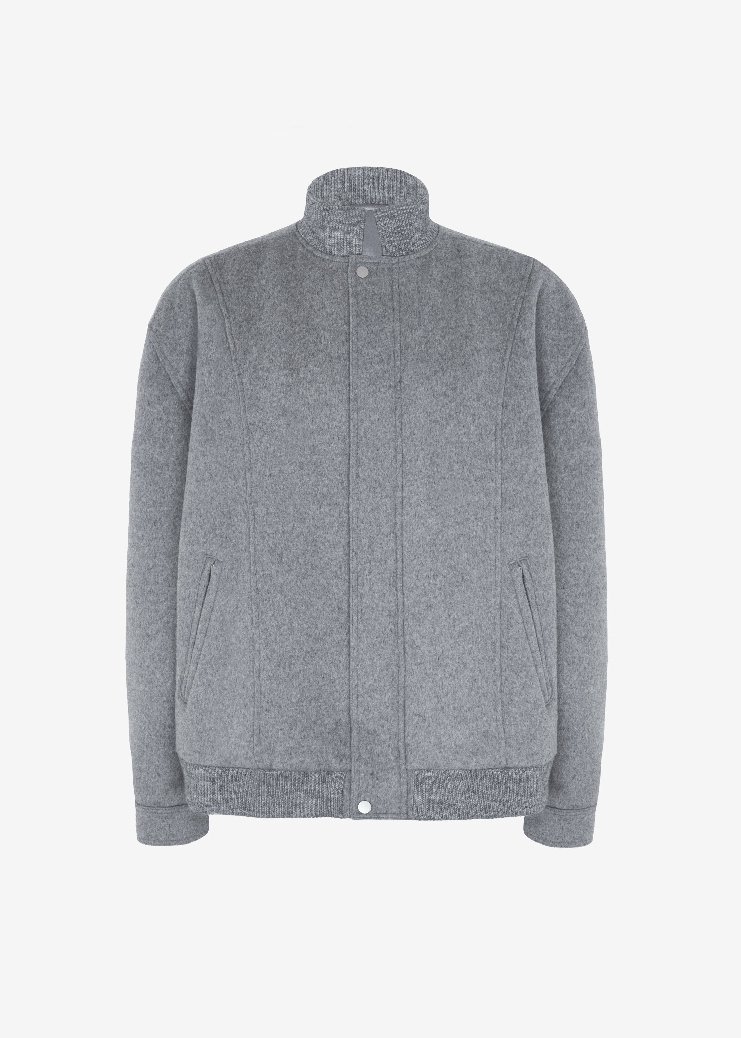 Arley Oversized Bomber - Light Grey - 8