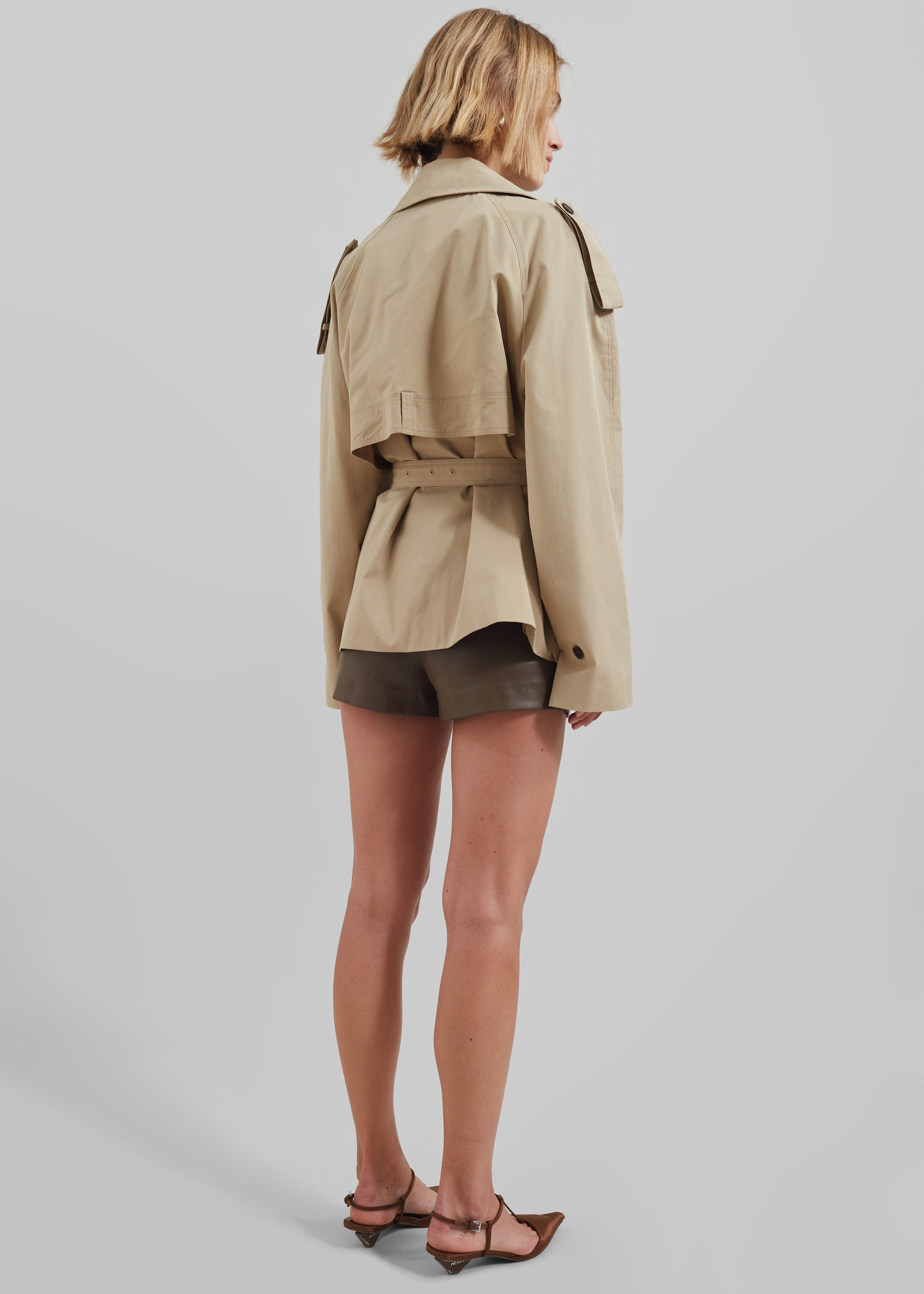 Arlington Short Trench - Beige - 8