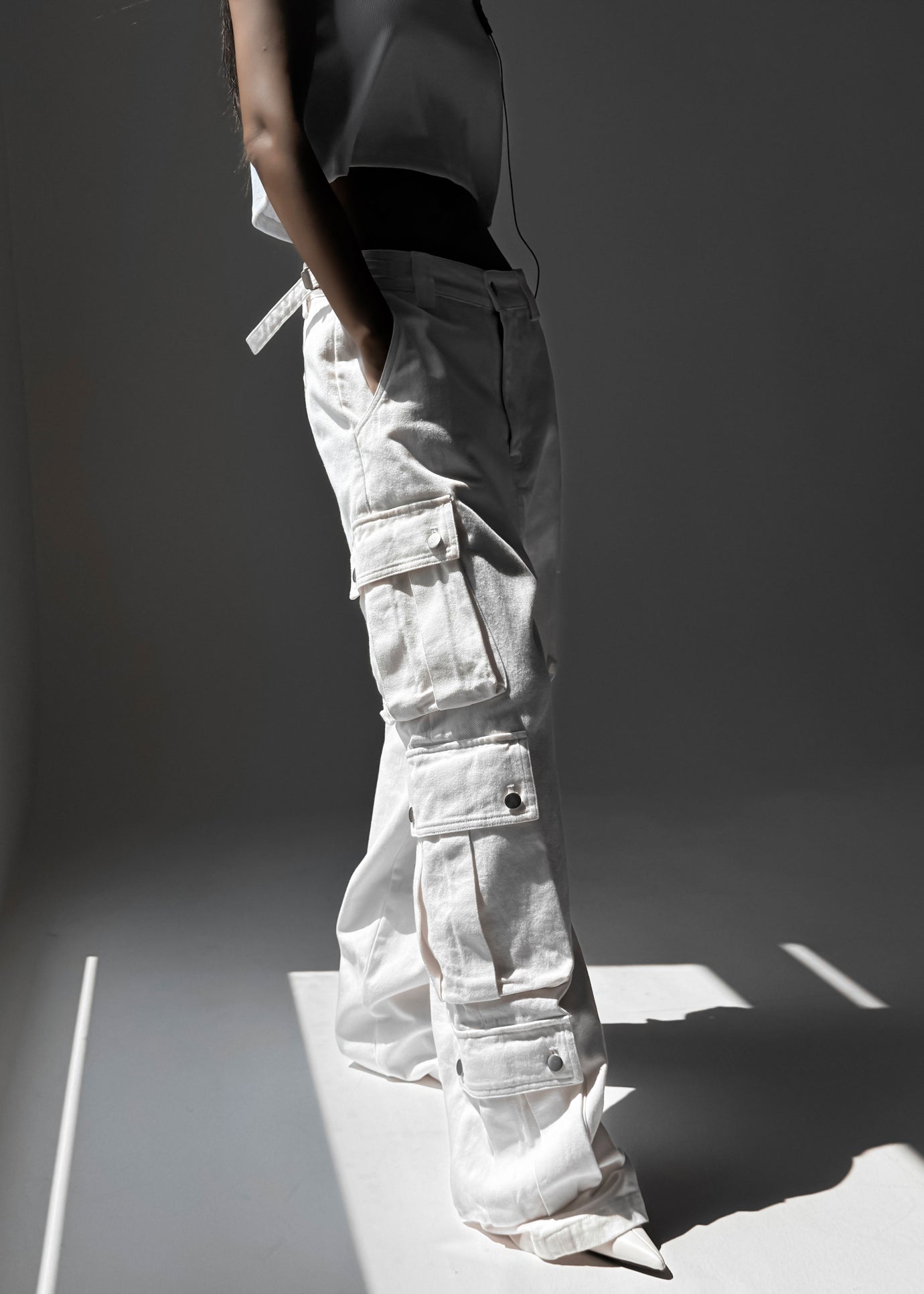 Arlon Cargo Pants - White