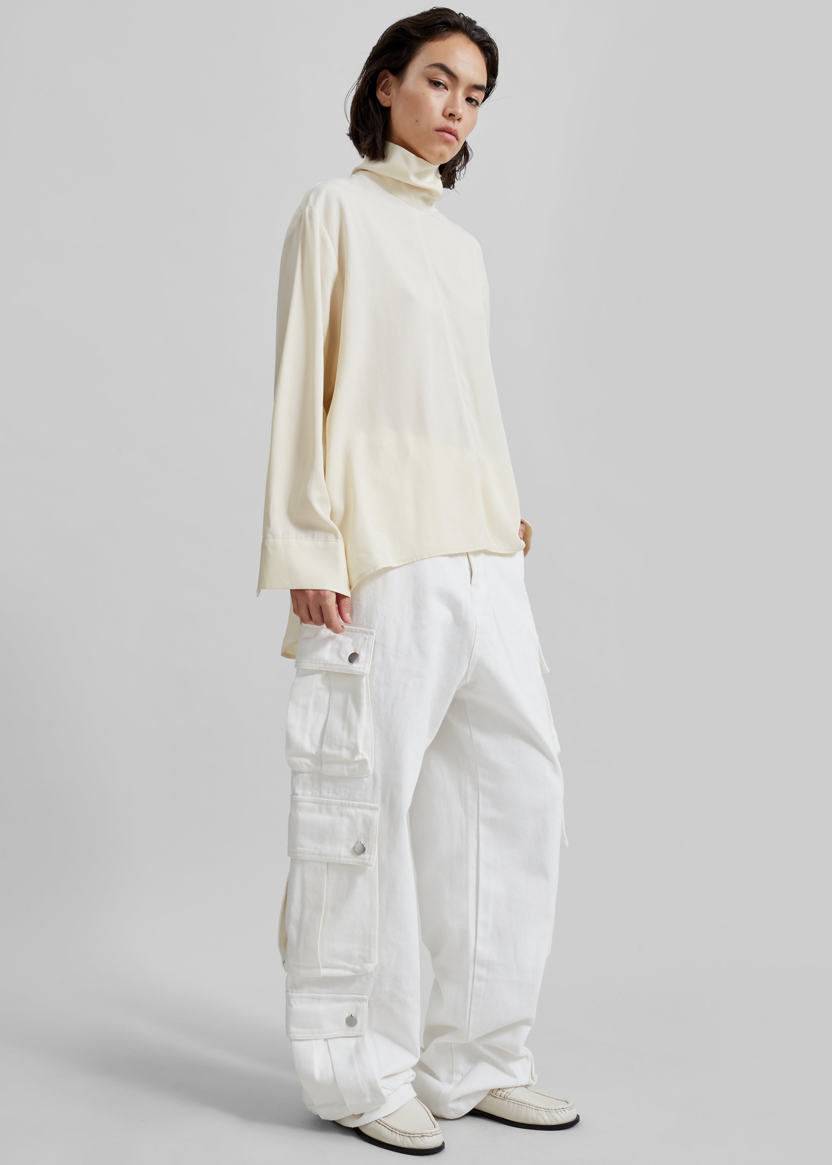 Arlon Cargo Pants - White - 3