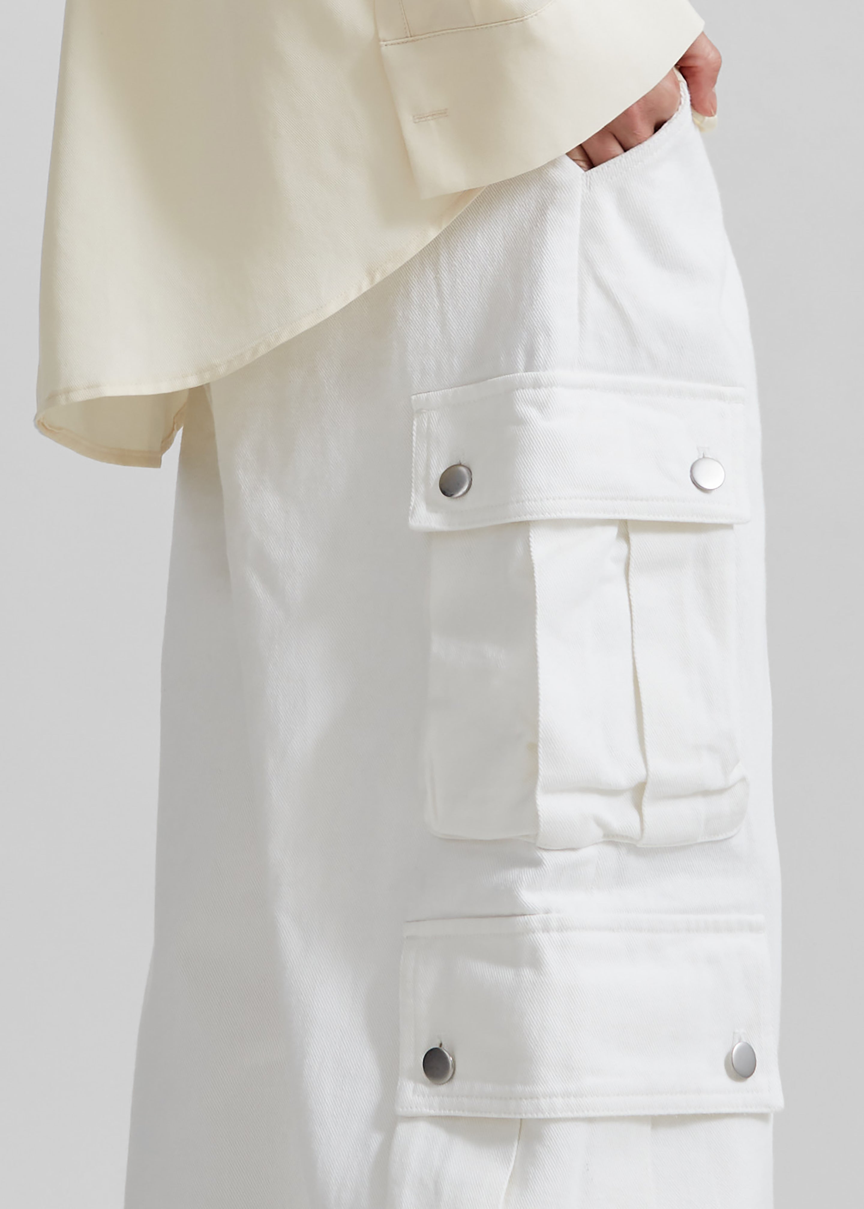 Arlon Cargo Pants - White - 7