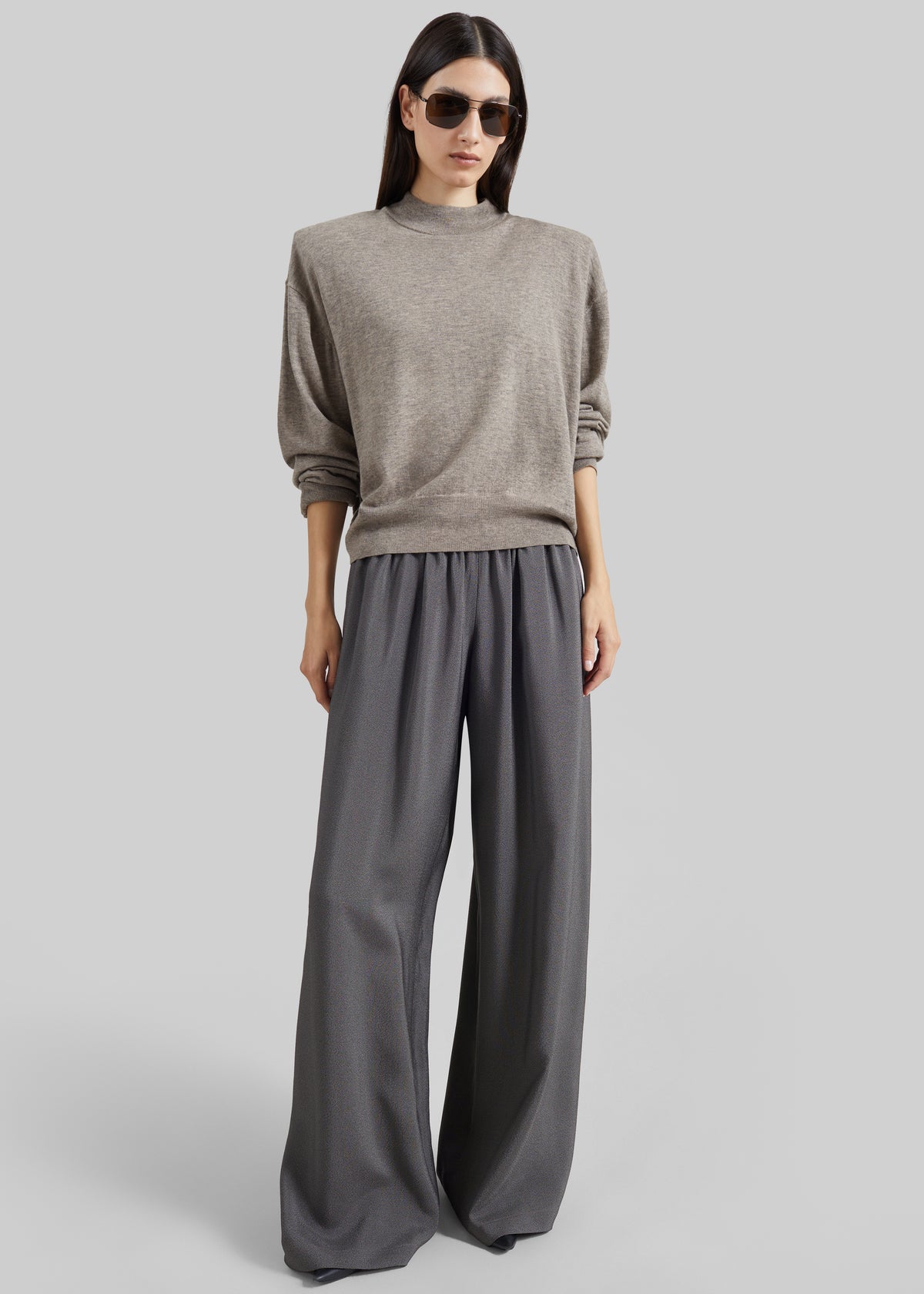 Arone Track Pants - Dark Grey Melange