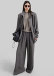 Arone Track Pants - Dark Grey Melange