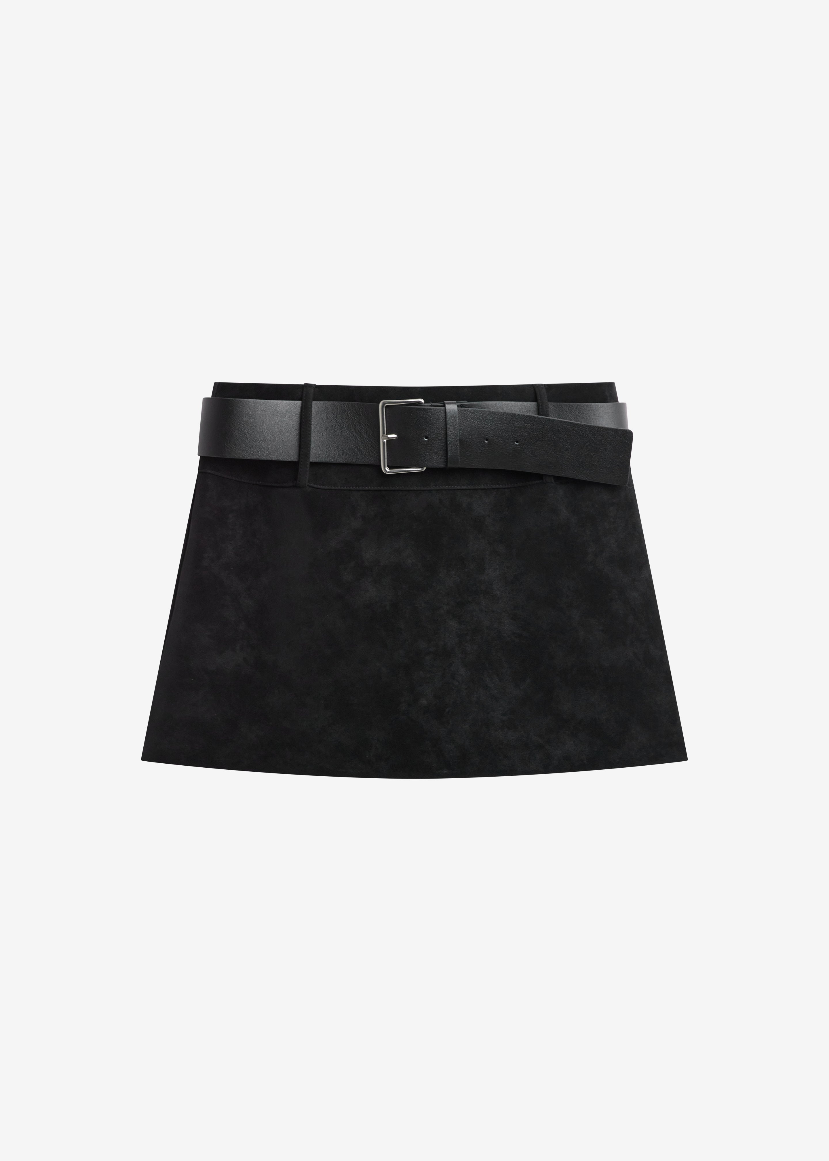 Arosa Belted Mini Skirt - Black – The Frankie Shop