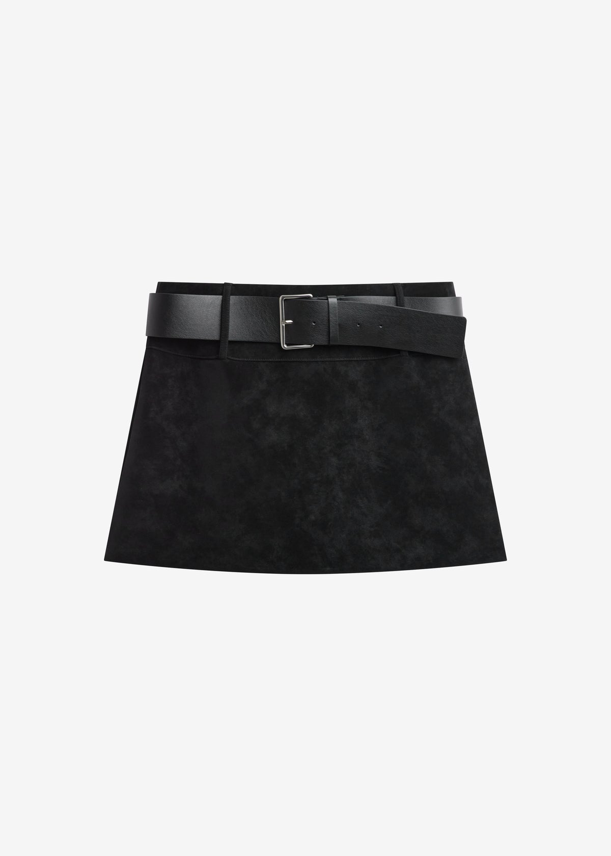 Arosa Belted Mini Skirt - Black - 11