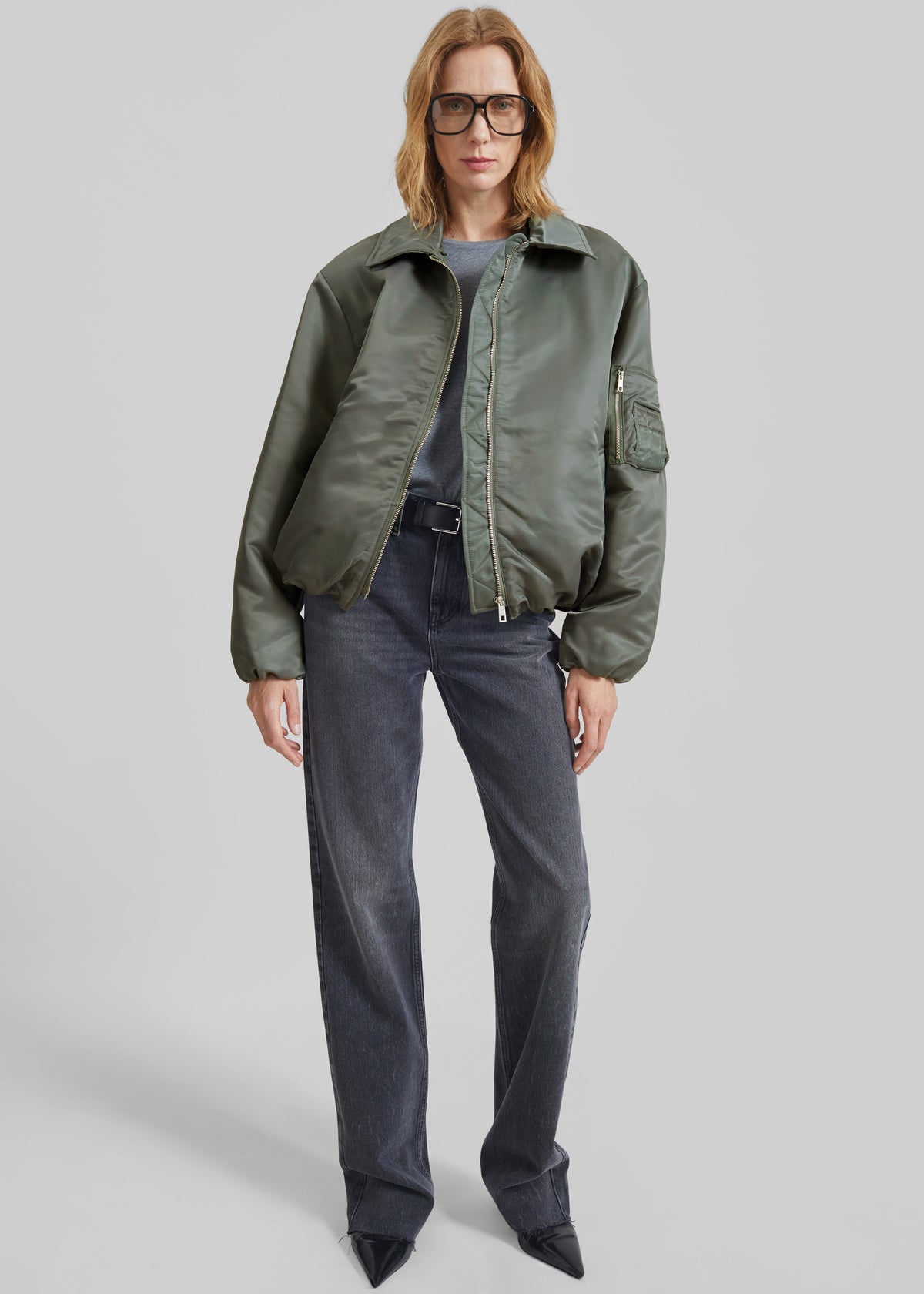 Arslev Bomber Jacket - Pale Olive - 8