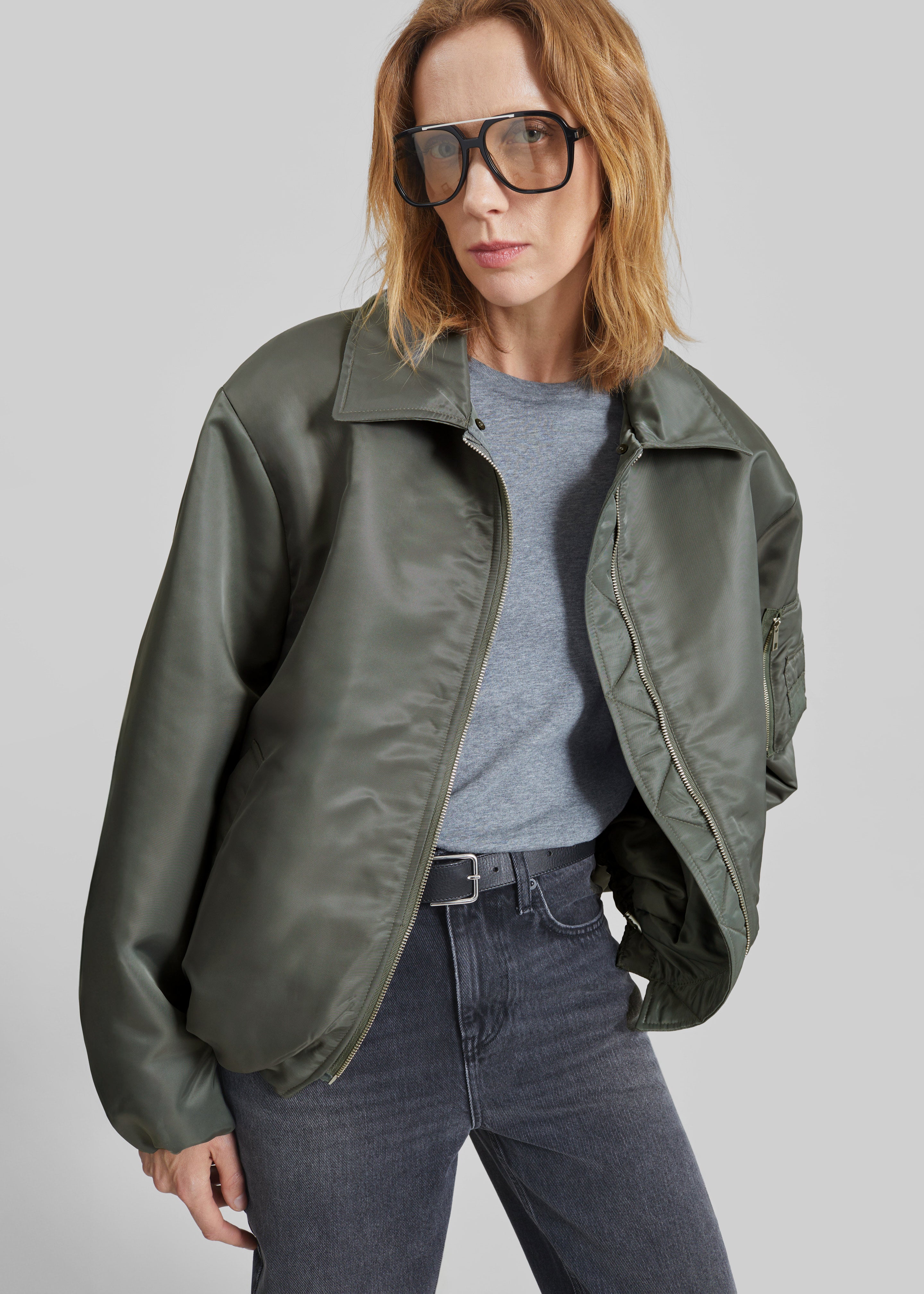 Arslev Bomber Jacket - Pale Olive - 4