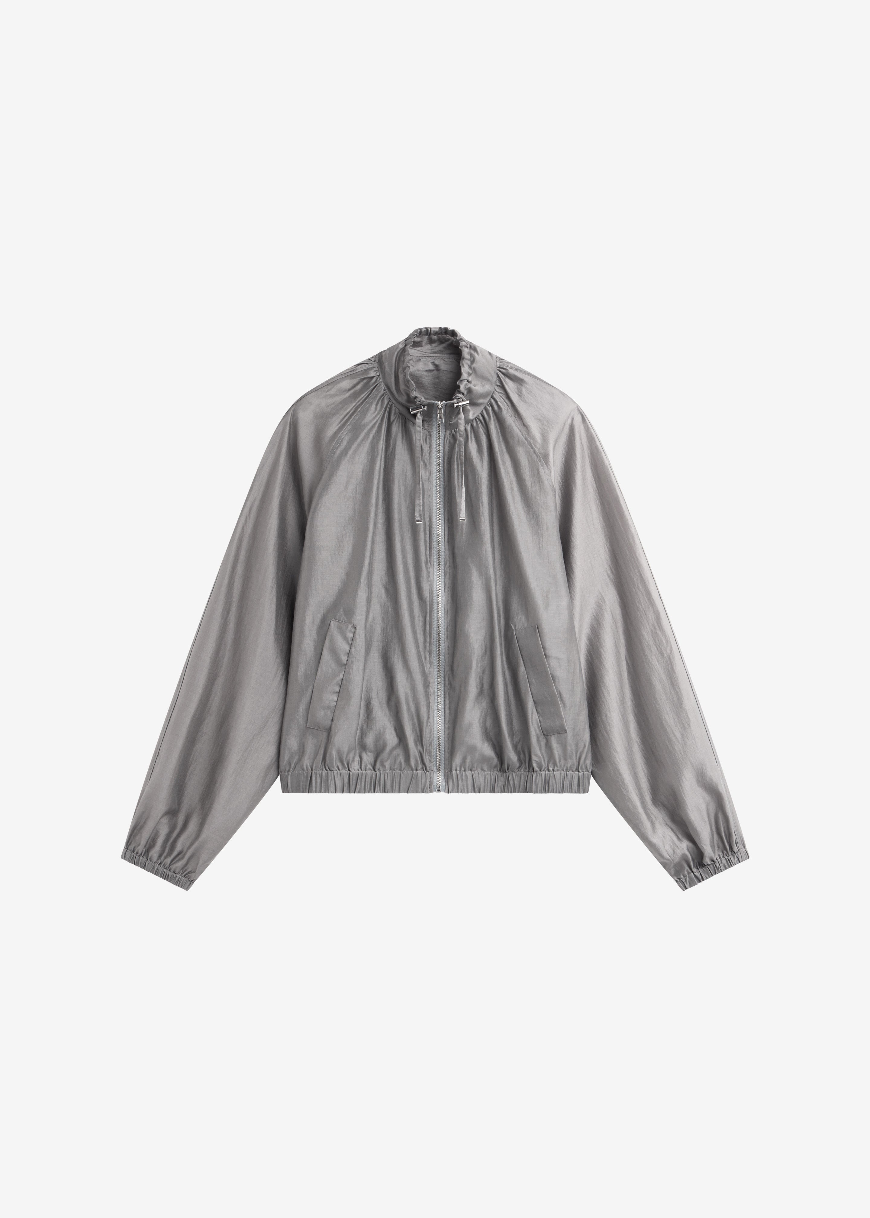 Arzon Sheer Jacket - Steel Grey – The Frankie Shop