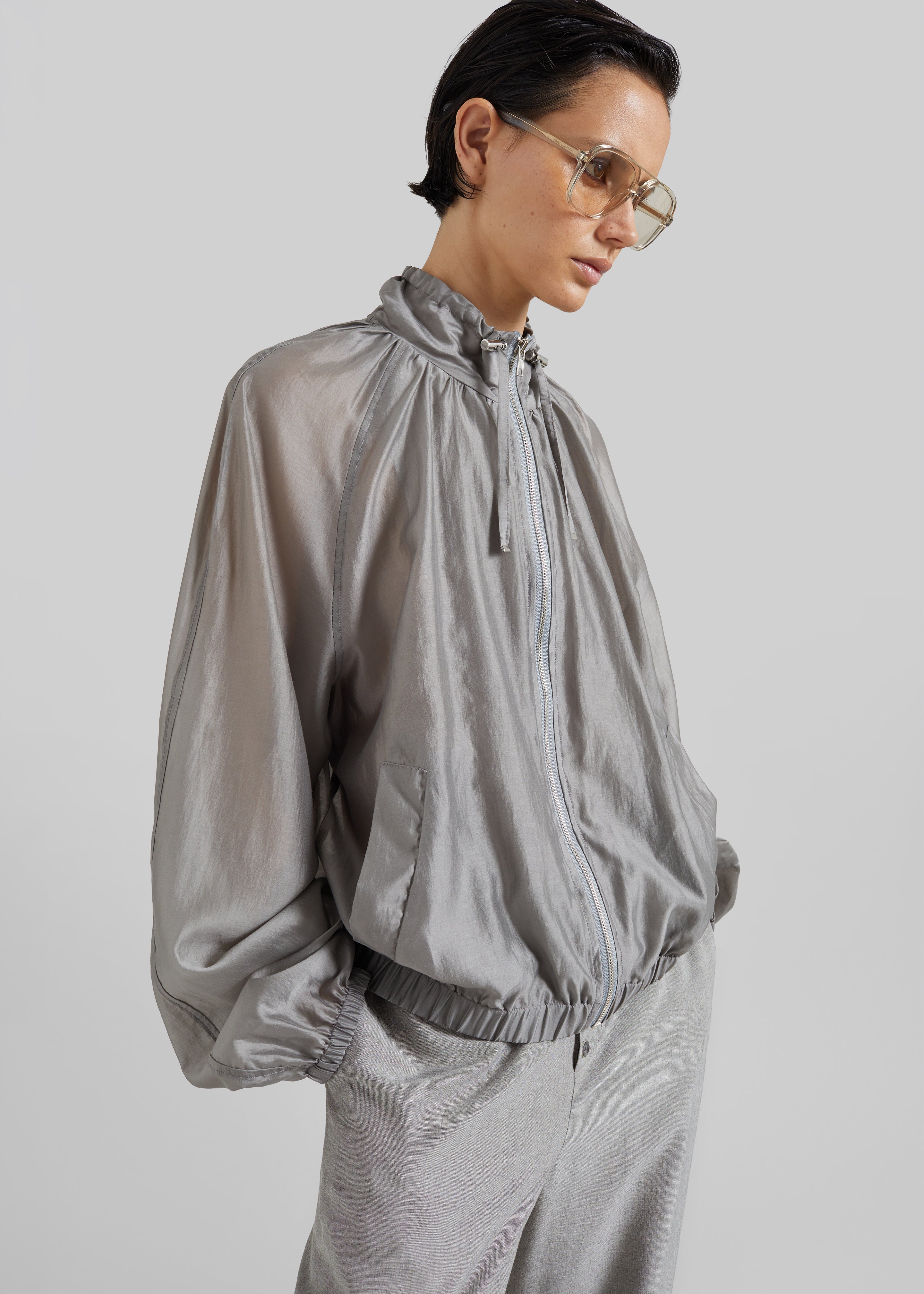 Arzon Sheer Jacket - Steel Grey - 5