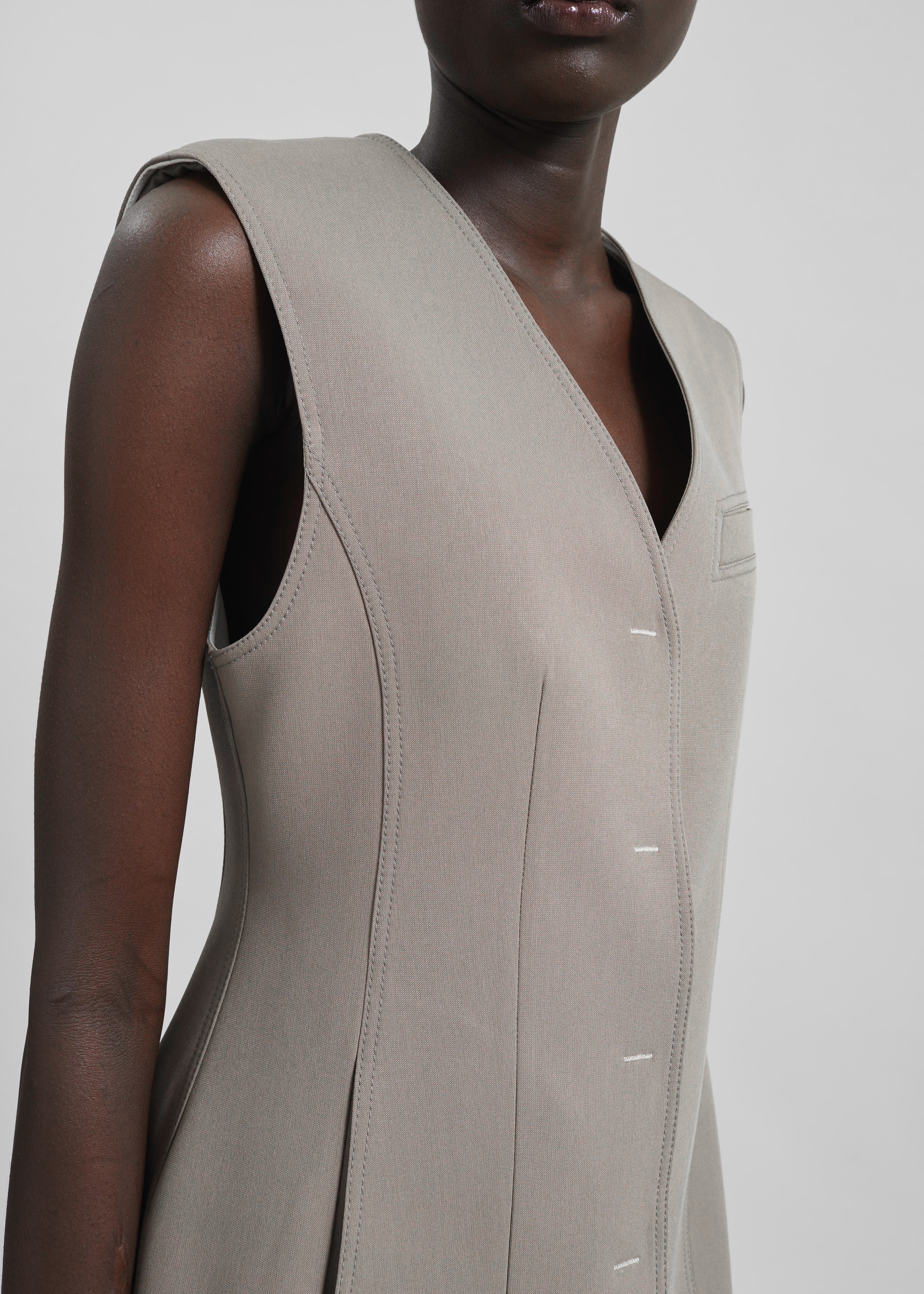 Ashbury Vest Dress - Taupe - 7