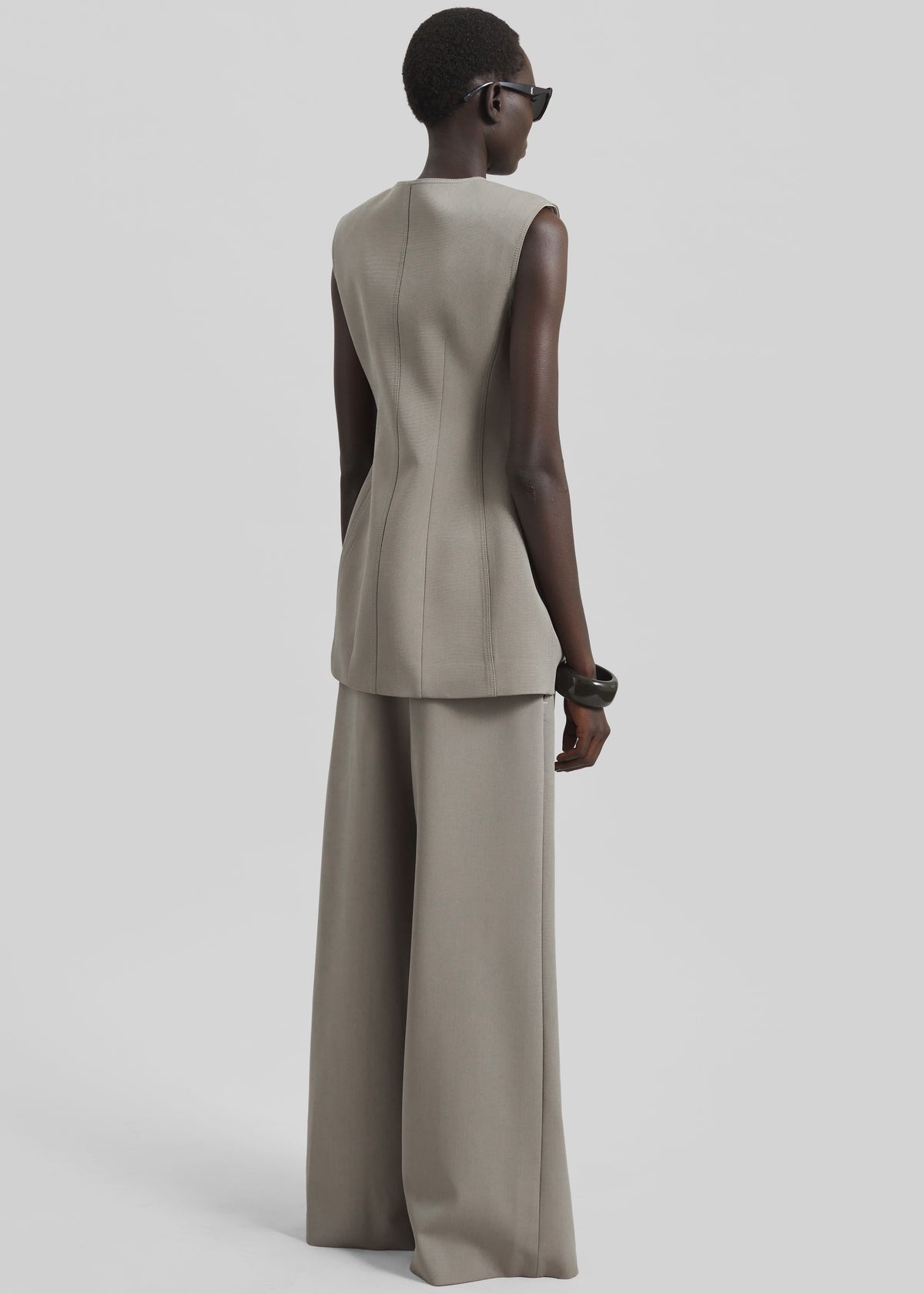 Ashbury Wide Trousers - Taupe - 5