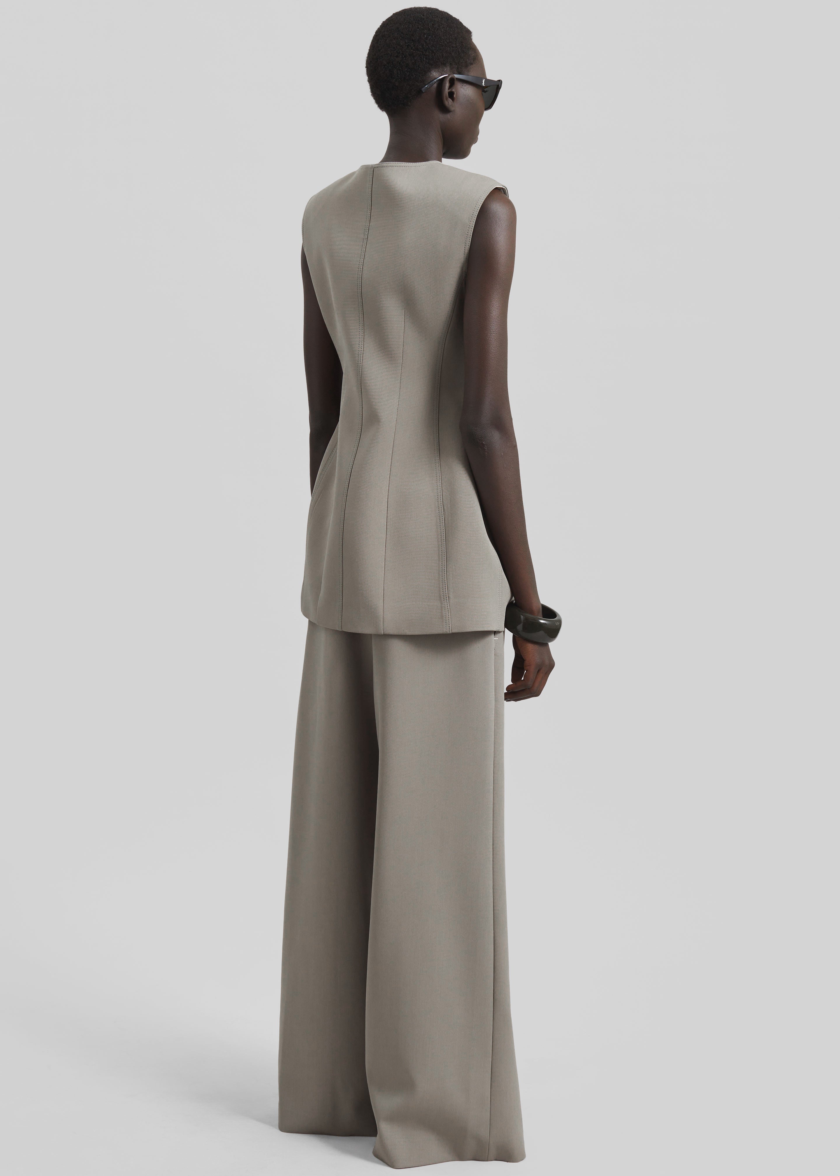 Ashbury Wide Trousers - Taupe - 5