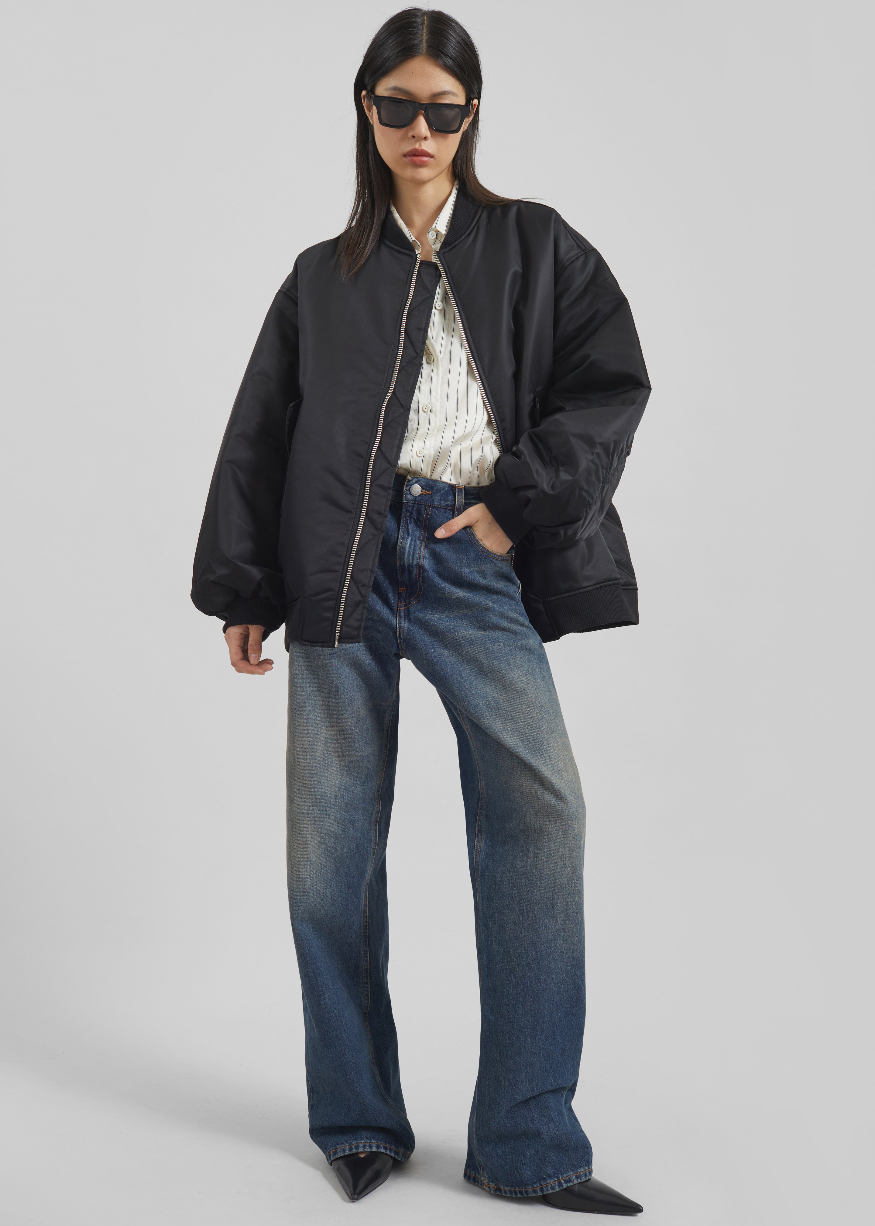 Astra Bomber Jacket - Black – The Frankie Shop