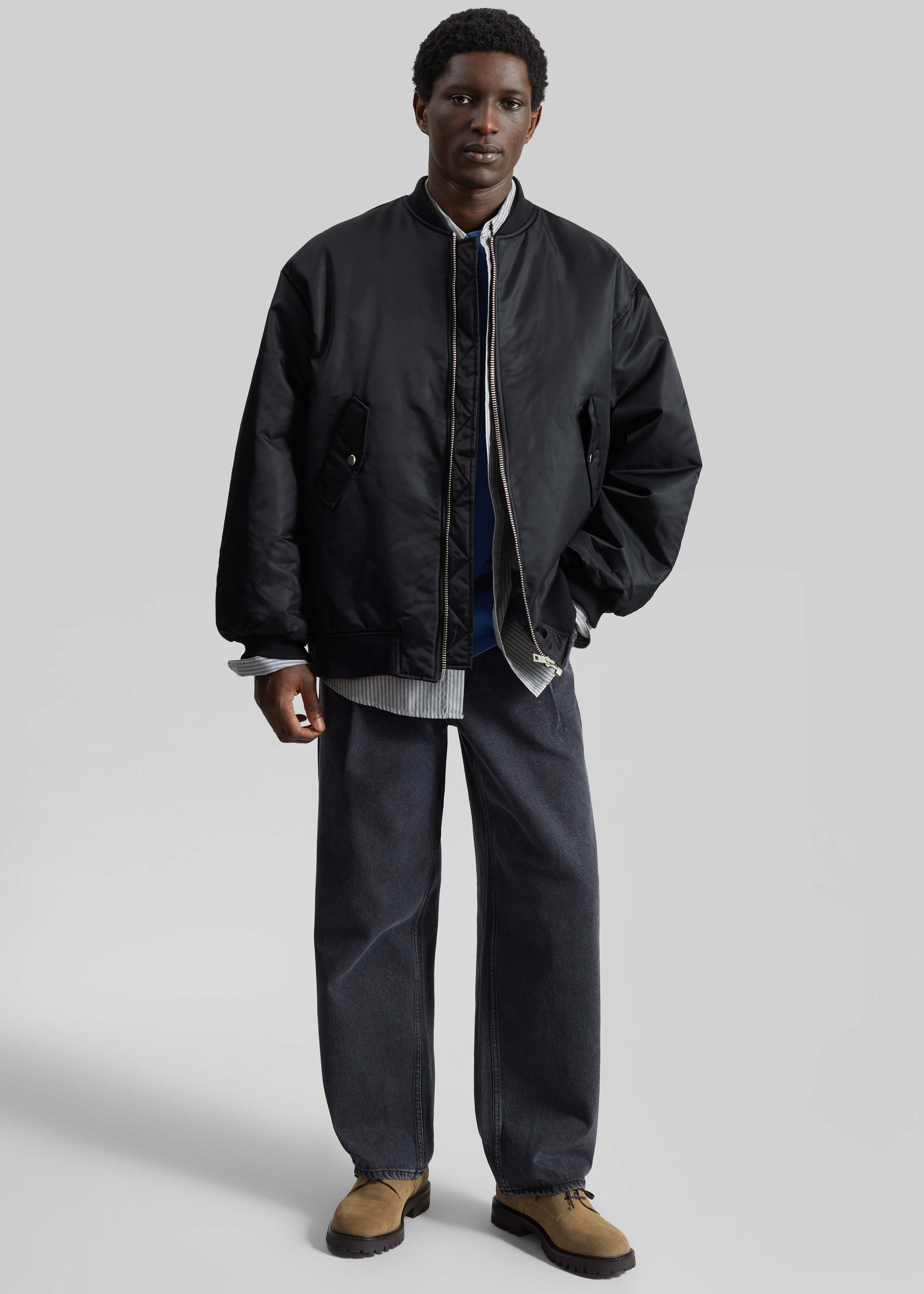 Astra Bomber Jacket - Black – The Frankie Shop
