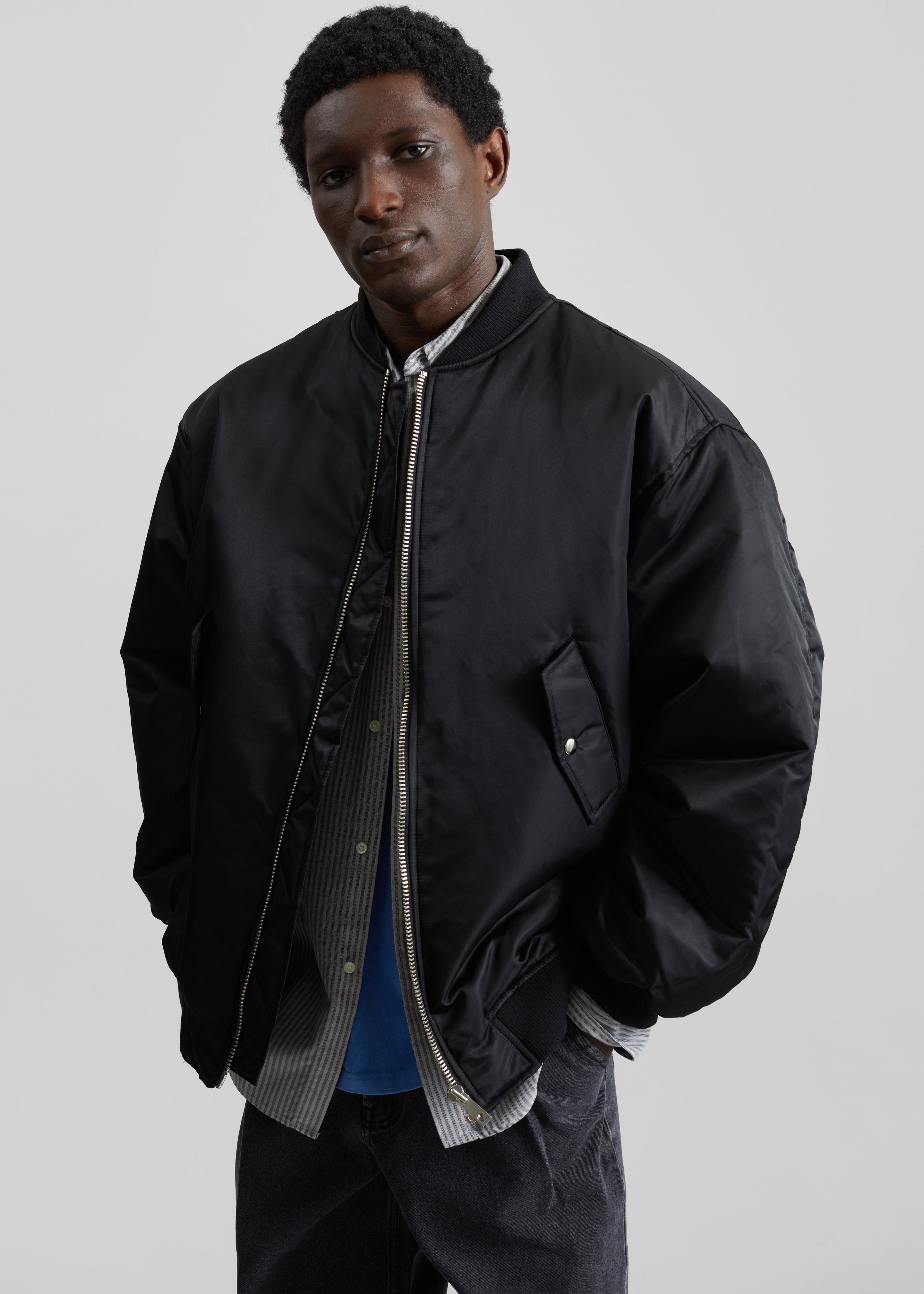 Astra Bomber Jacket - Black – The Frankie Shop