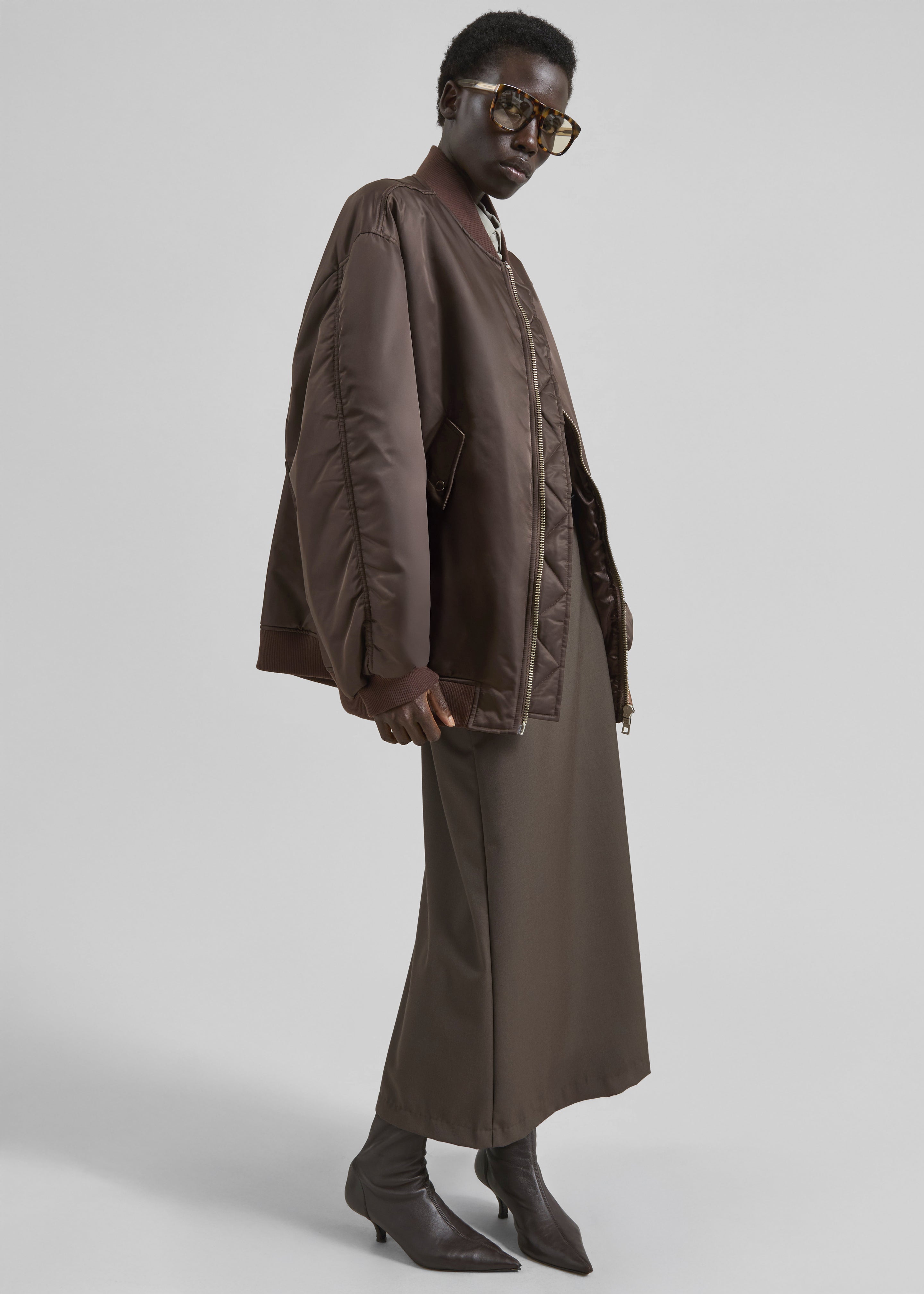 Astra Bomber Jacket - Brown - 2