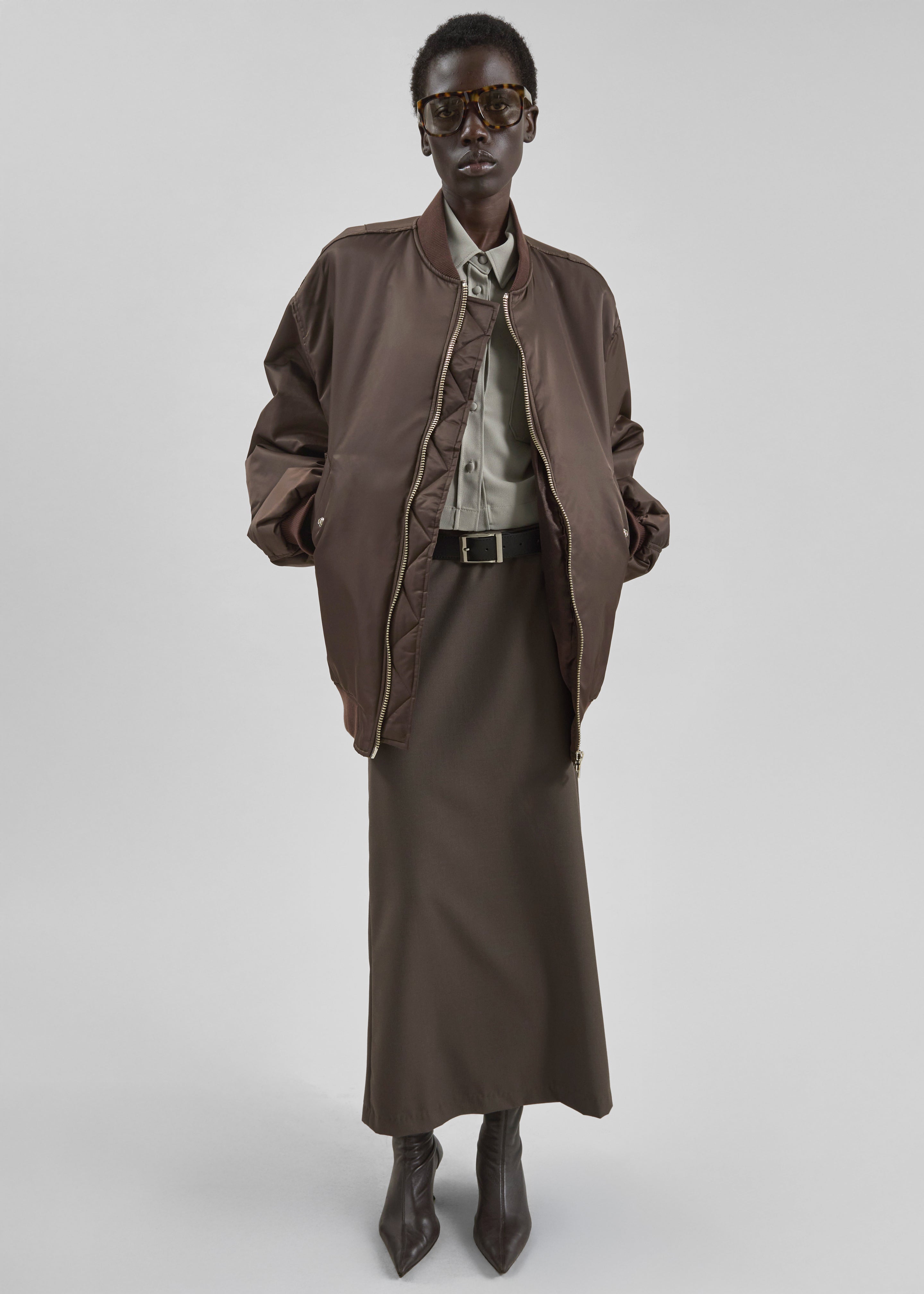 Astra Bomber Jacket - Brown - 3