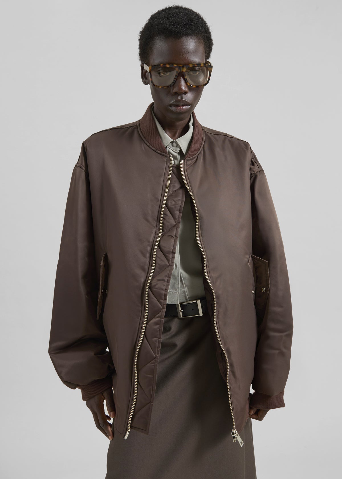 Astra Bomber Jacket - Brown - 4