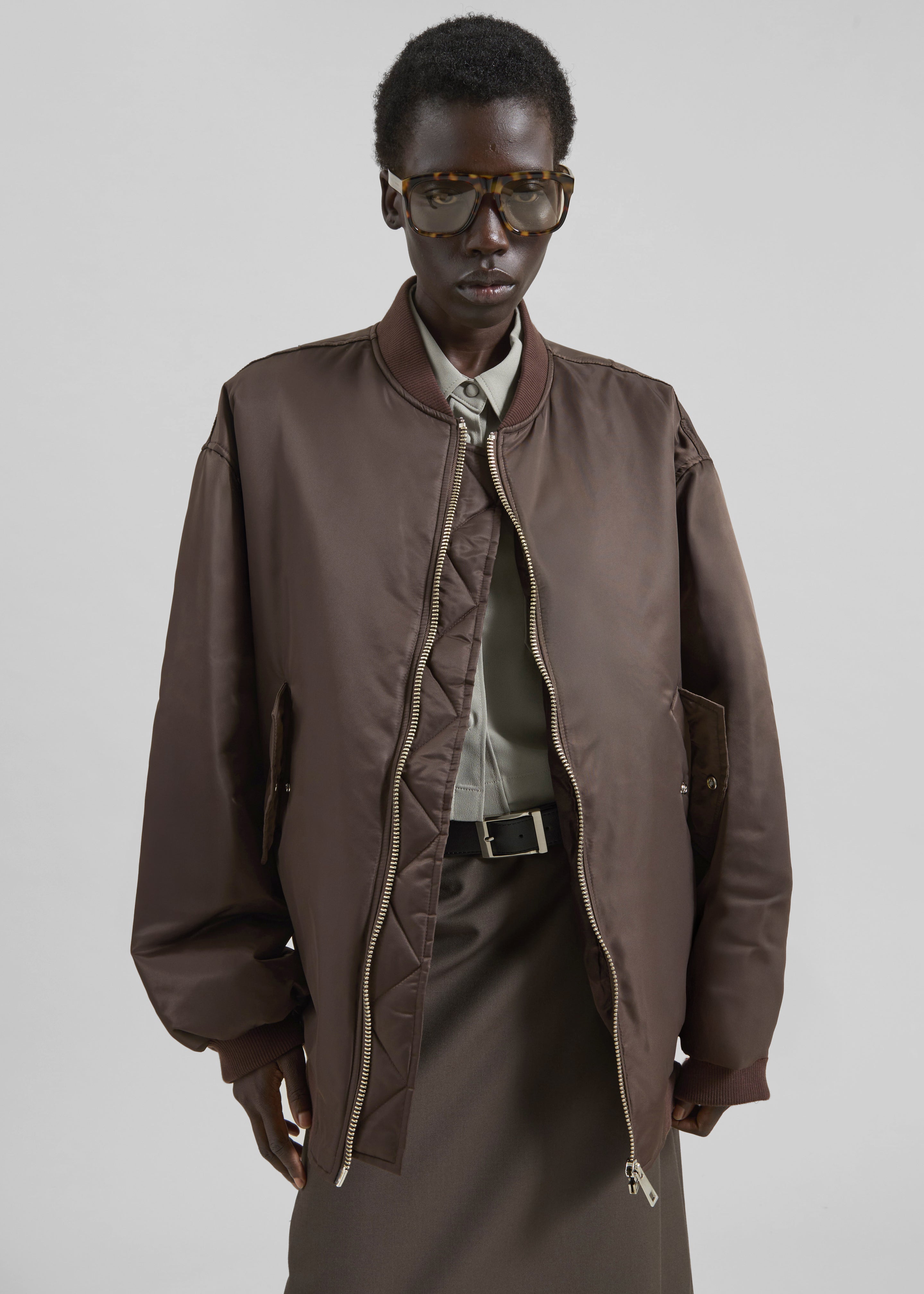 Astra Bomber Jacket - Brown - 4