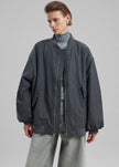 Astra Bomber Jacket - Grey Stripe