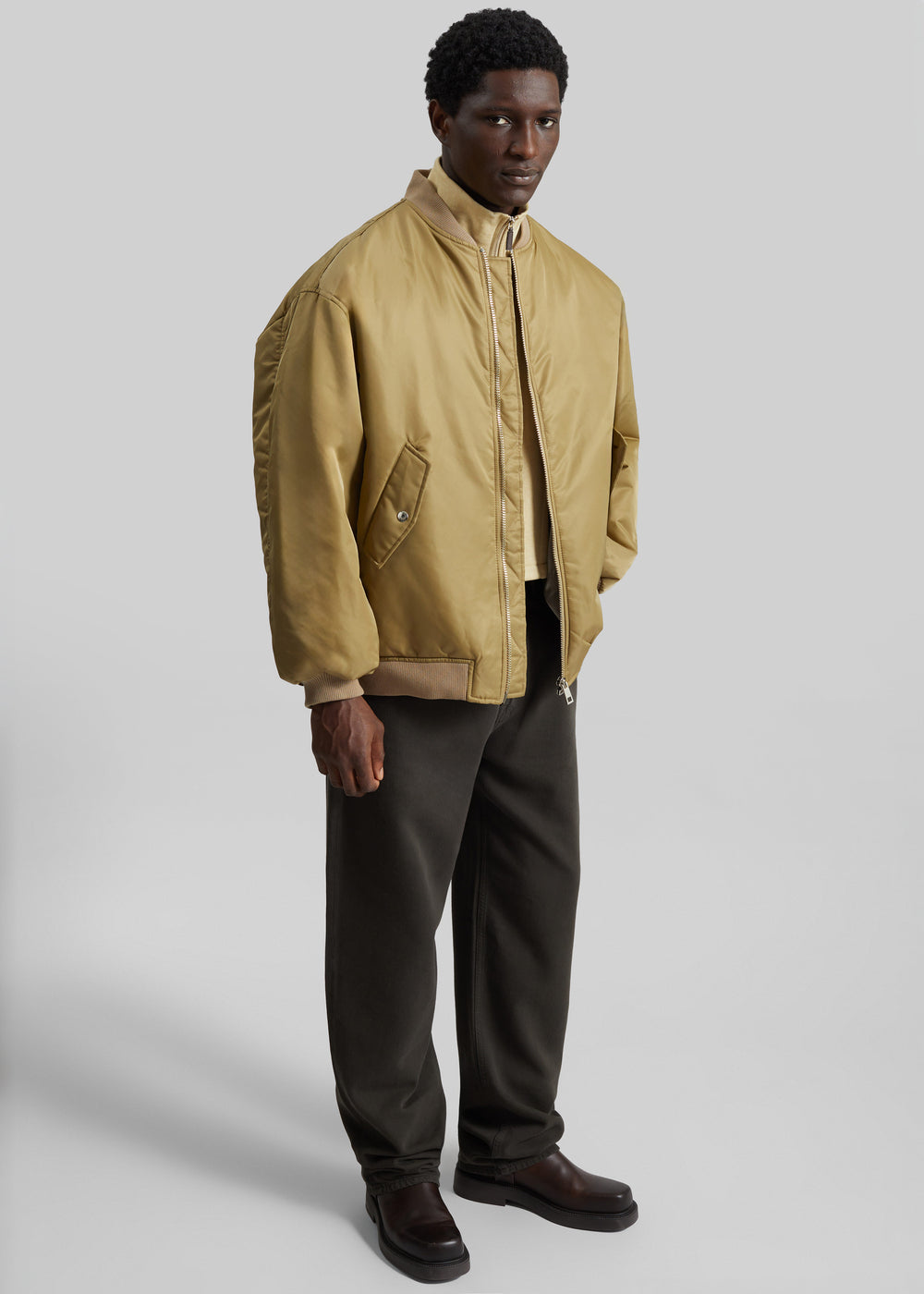 Astra Bomber Jacket - Olive - 1